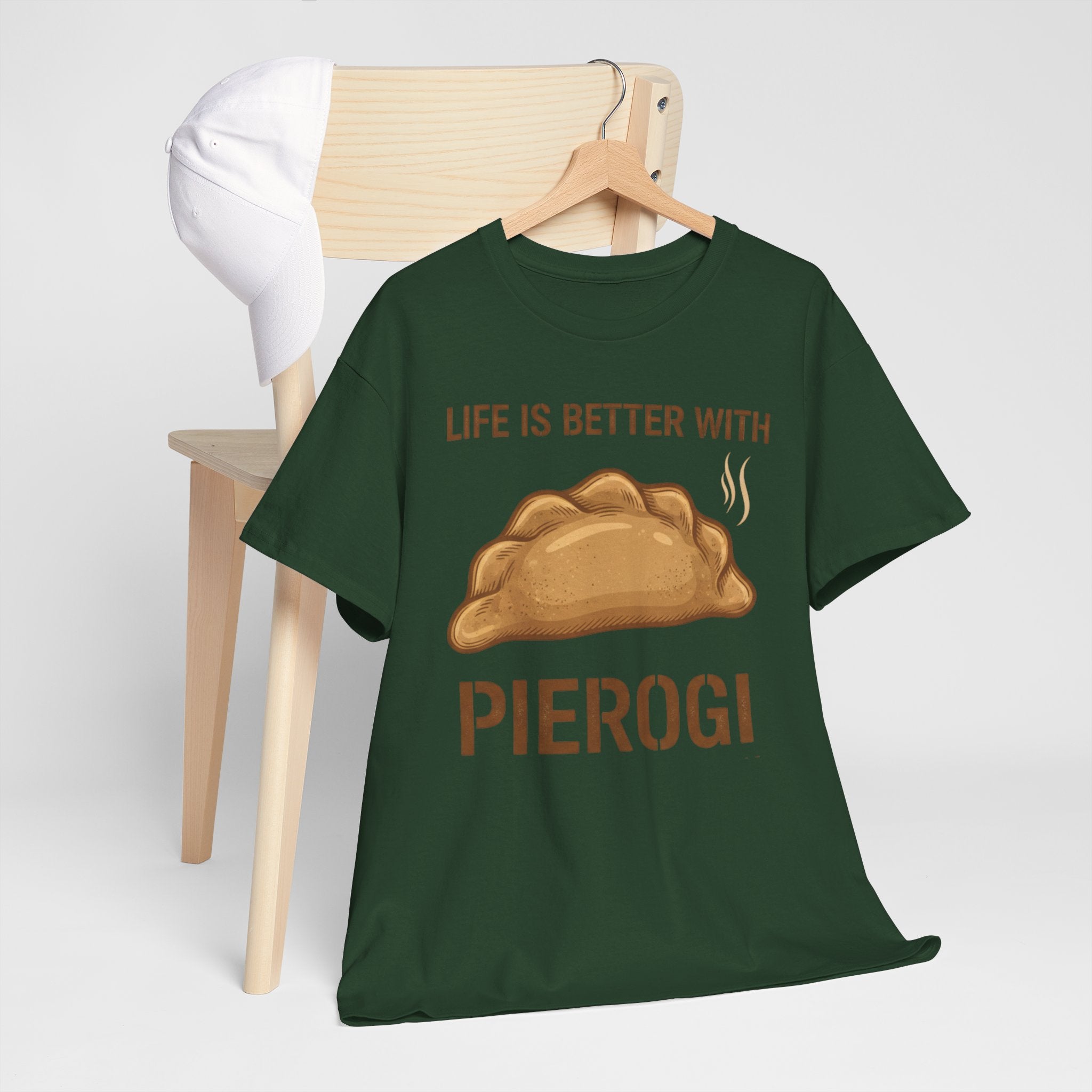 Pierogi T-Shirt — "Life Is Better With Pierogi" Funny Foodie Tee