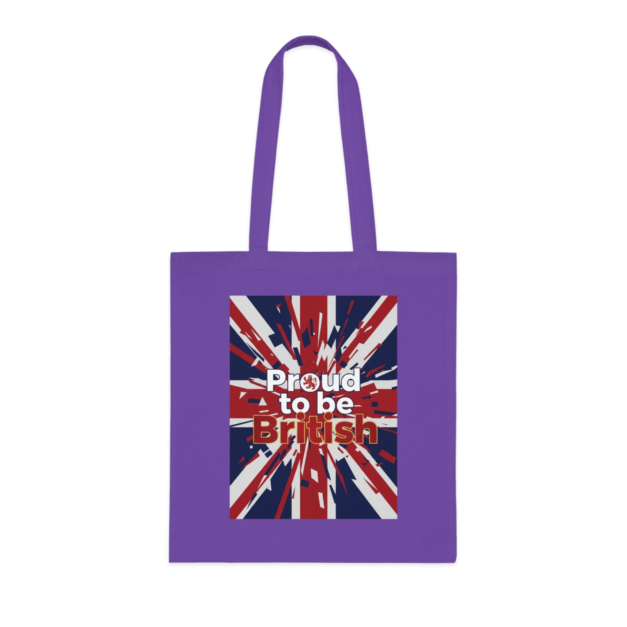 Proud to Be British Cotton Tote — Union Jack Flag Shopper Bag