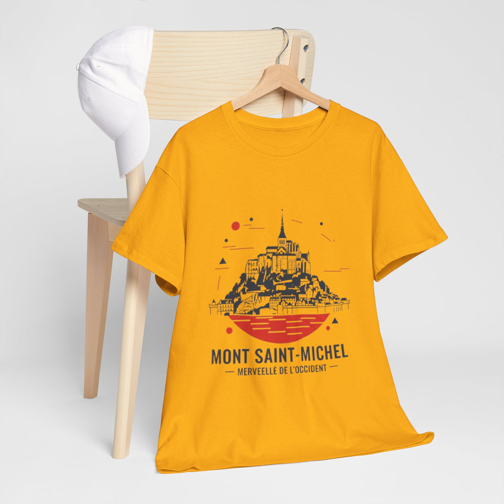 Mont Saint-Michel Illustration T-Shirt — French Landmark Travel Tee