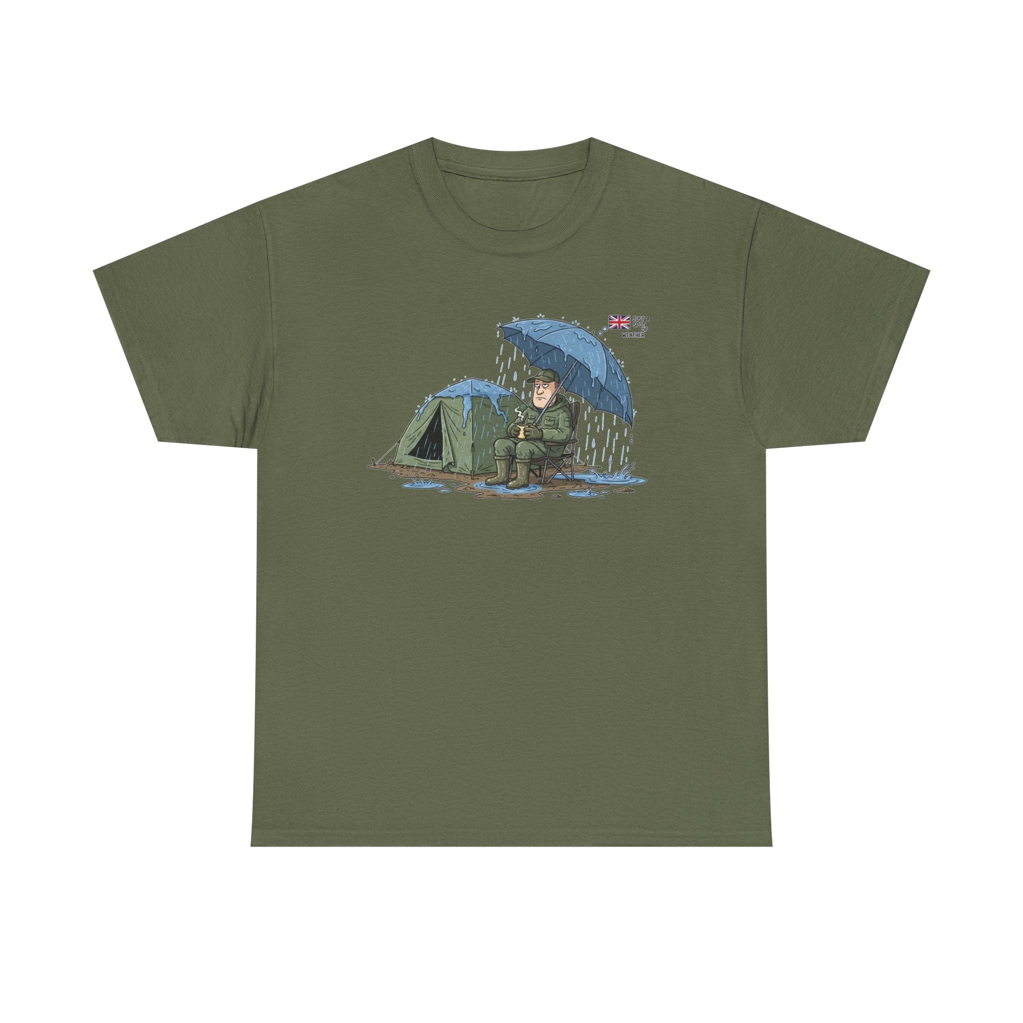 Retro Mountain Camper Graphic T-Shirt — Vintage Van Life Adventure Tee