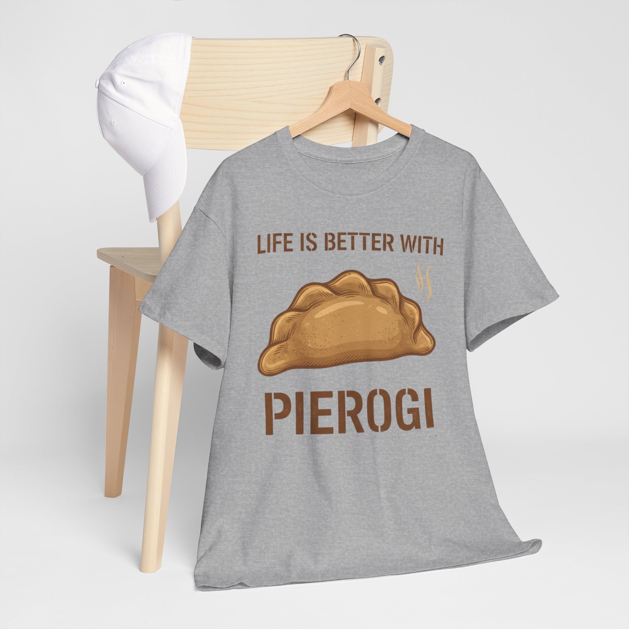 Pierogi T-Shirt — "Life Is Better With Pierogi" Funny Foodie Tee