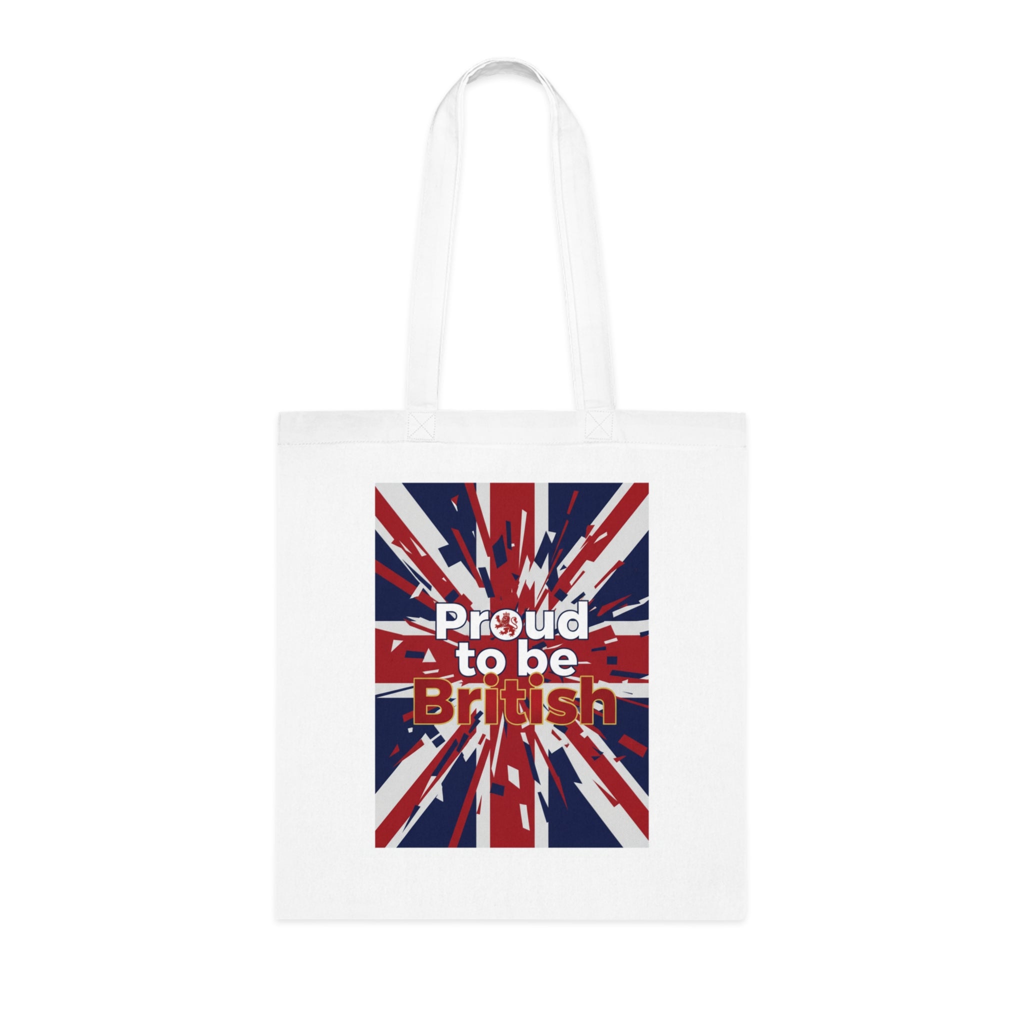 Proud to Be British Cotton Tote — Union Jack Flag Shopper Bag