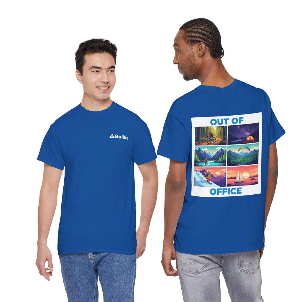 Out of Office T‑Shirt — Retro Travel Adventure Graphic Tee