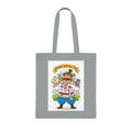 Ukrainian Pride Cotton Tote — "Ukraine Seriously? Fun!" Folk Character Market Bag