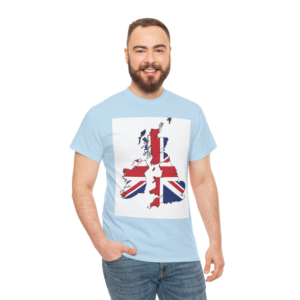 UK Map Flag T-Shirt — British Union Jack Graphic Tee