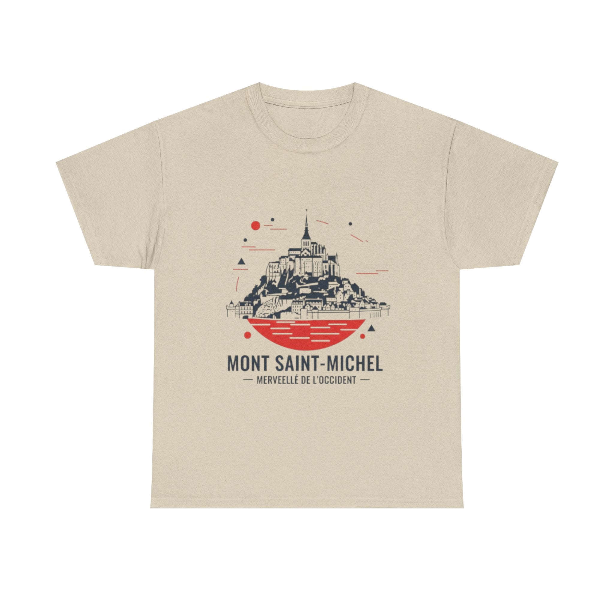 Mont Saint-Michel Illustration T-Shirt — French Landmark Travel Tee