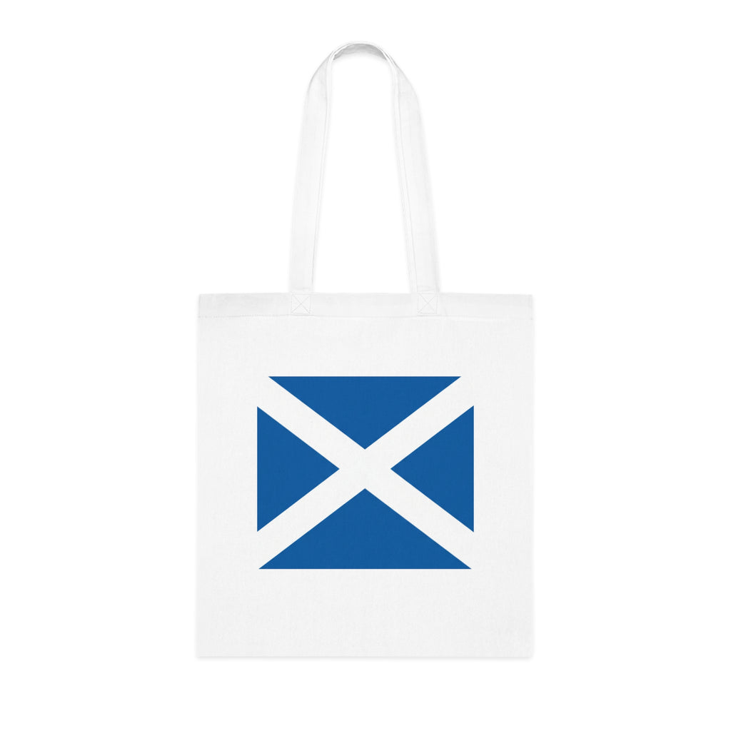Scottish Saltire Cotton Tote Bag — Scotland Flag Eco Shopper