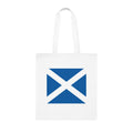 Scottish Saltire Cotton Tote Bag — Scotland Flag Eco Shopper