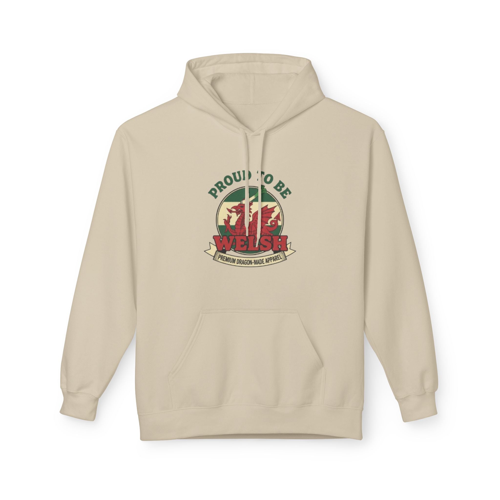 Proud to Be Welsh Hoodie — Vintage Wales Emblem Pullover