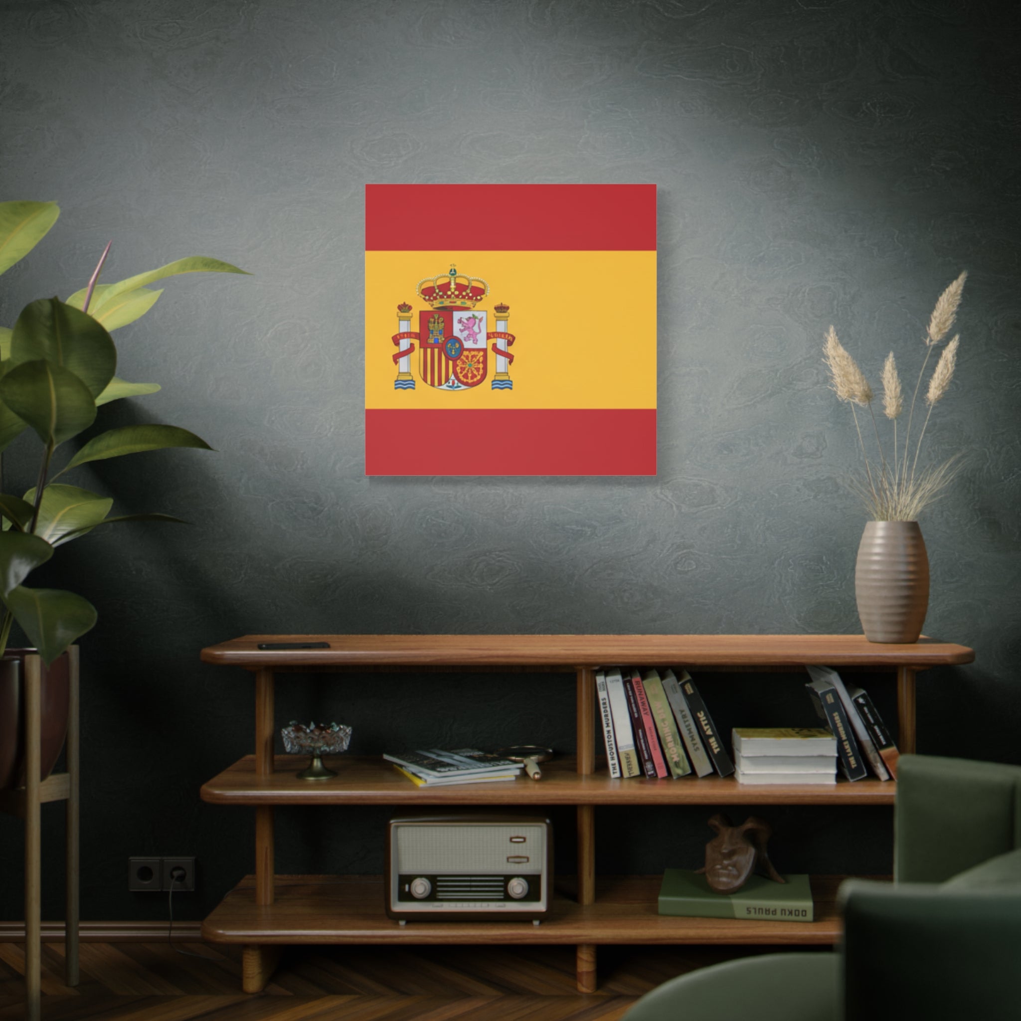 Spanish Flag Matte Canvas Print — Stretched Wall Art (1.25")