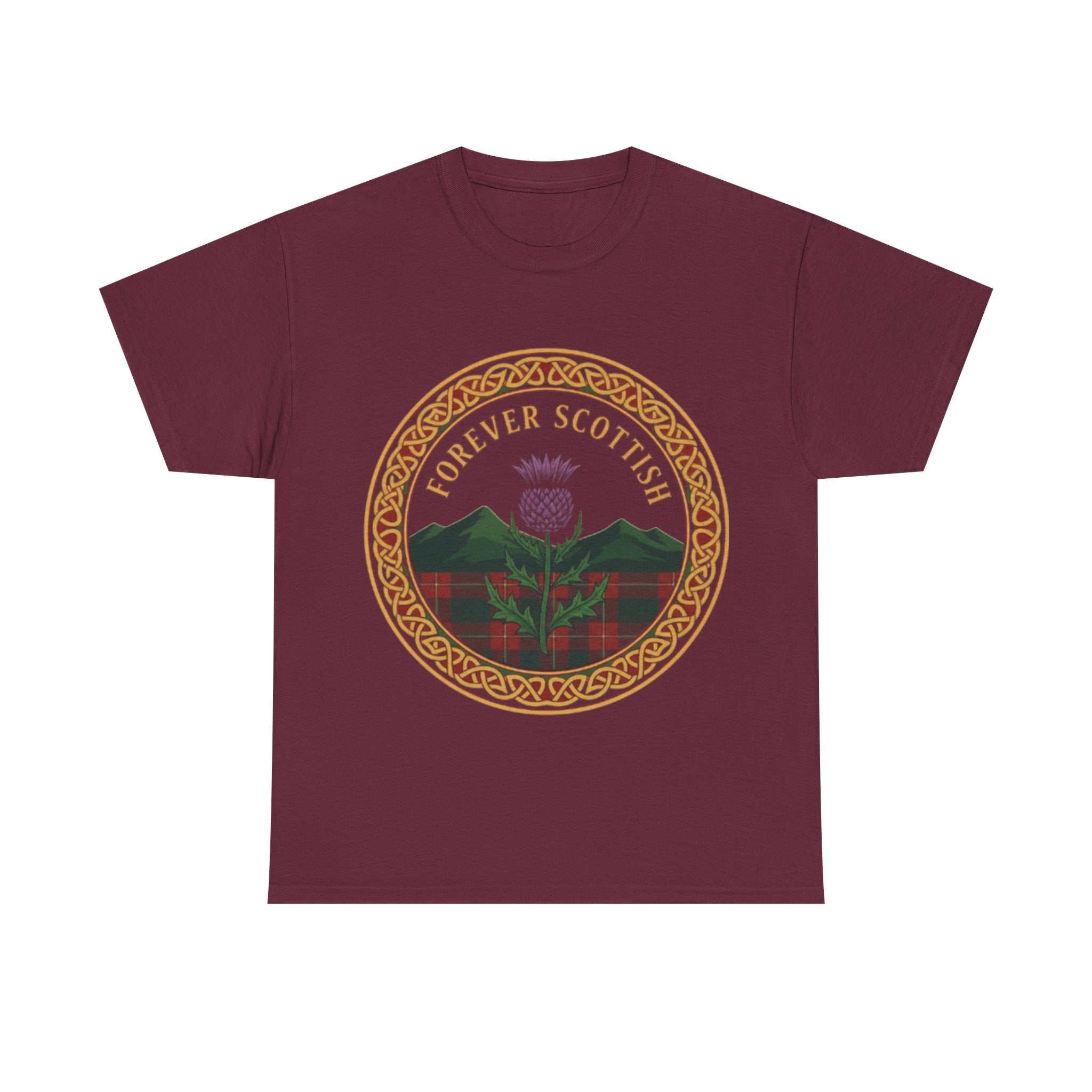 Scottish Thistle T‑Shirt - "Forever Scottish" Crest Tee