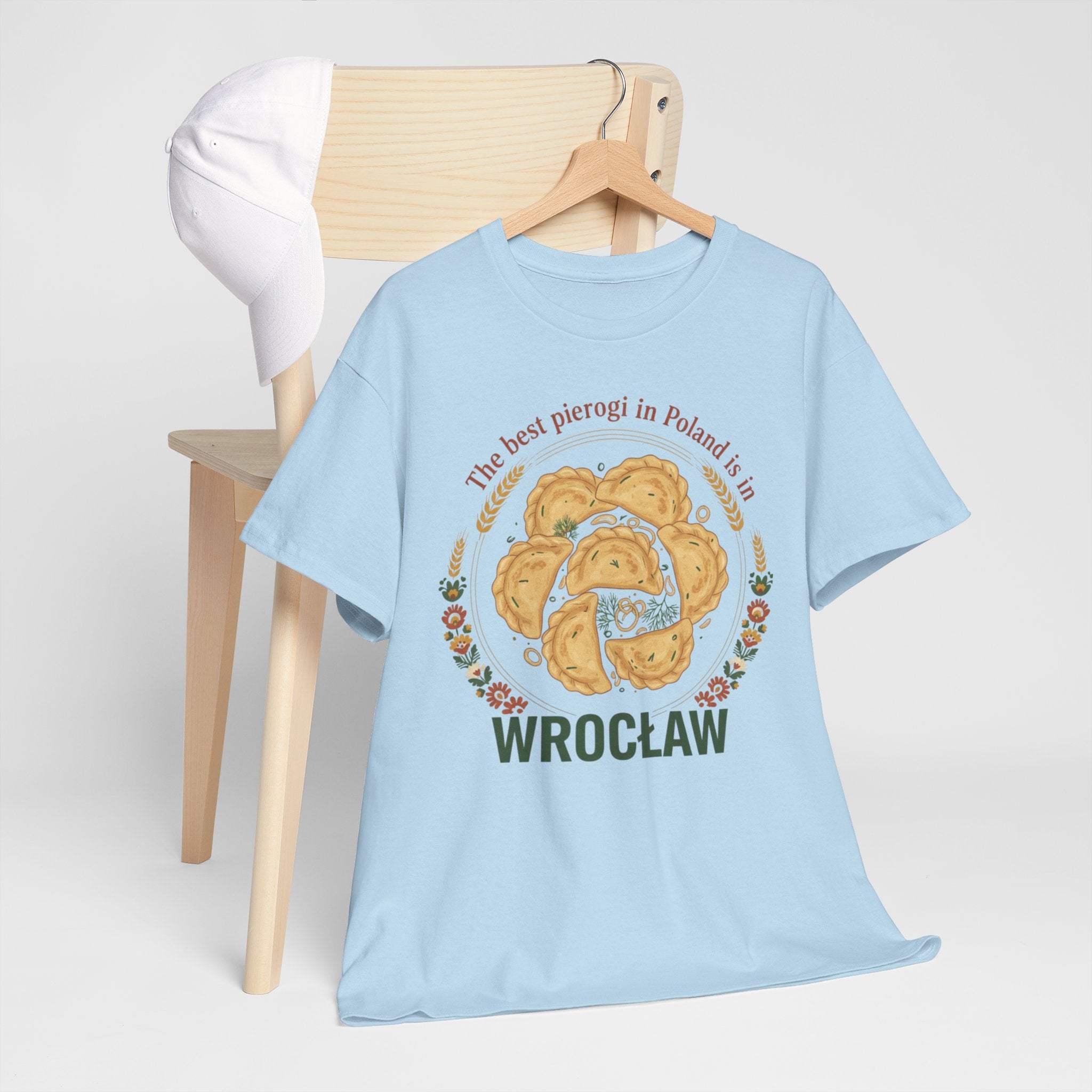 Wrocław Pierogi T-Shirt — "The best pierogi in Poland is in" Polish Food Tee