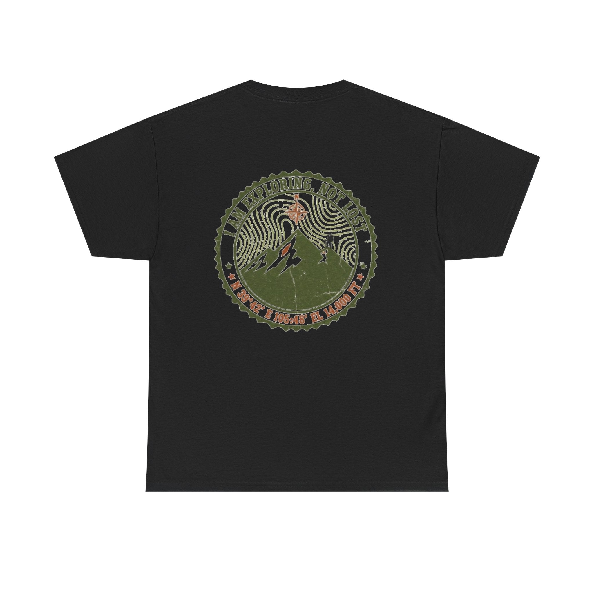 Adventure Mountain Tee – "I Am Exploring, Not Lost" Graphic T-Shirt
