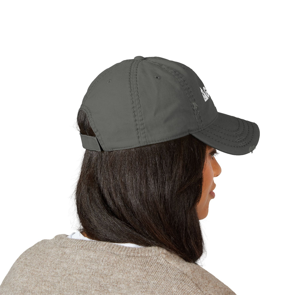 Distressed Embroidered Dad Hat - 'GALLUS' Vintage Cotton Cap