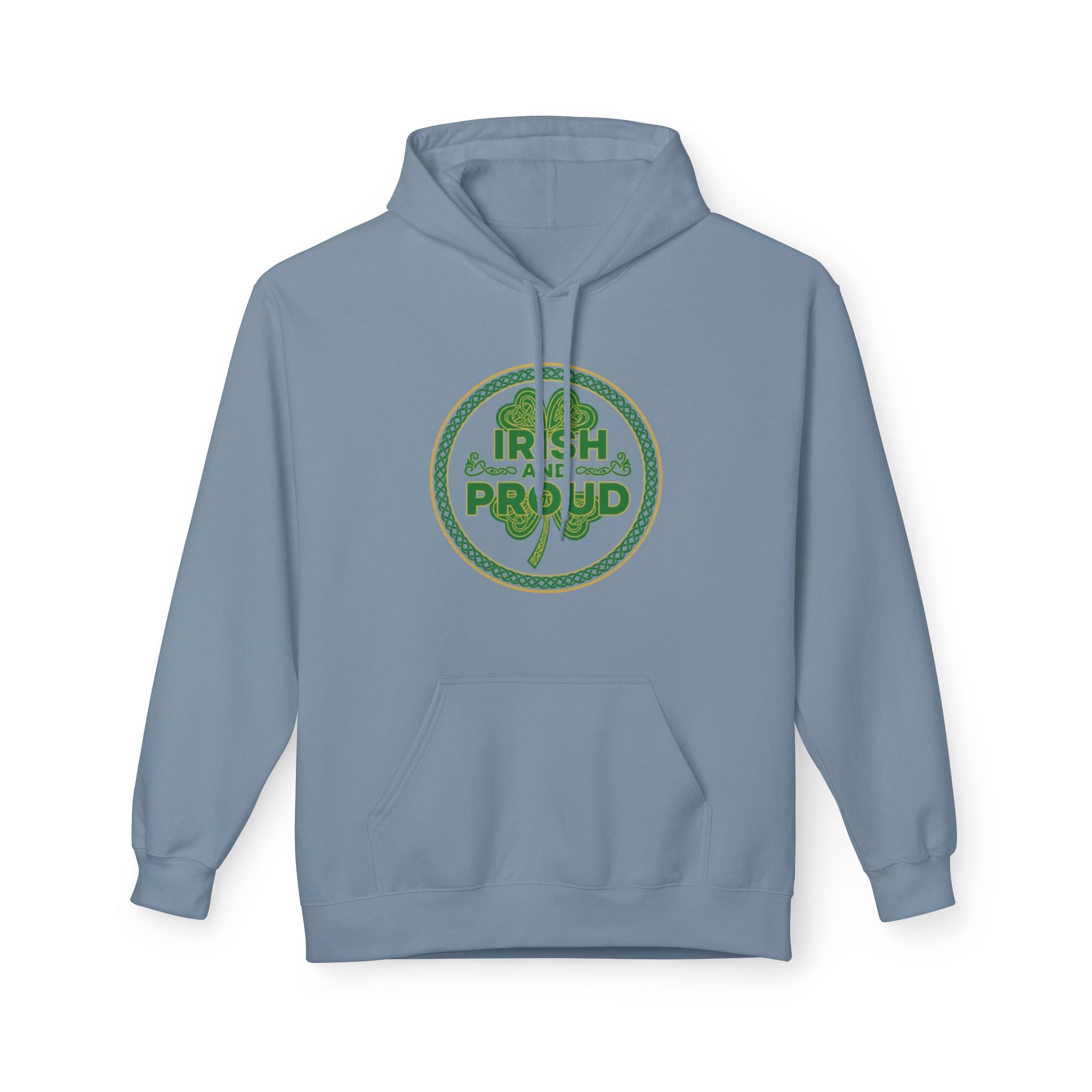 Irish & Proud Shamrock Hoodie — St. Patrick’s Day Green Crest