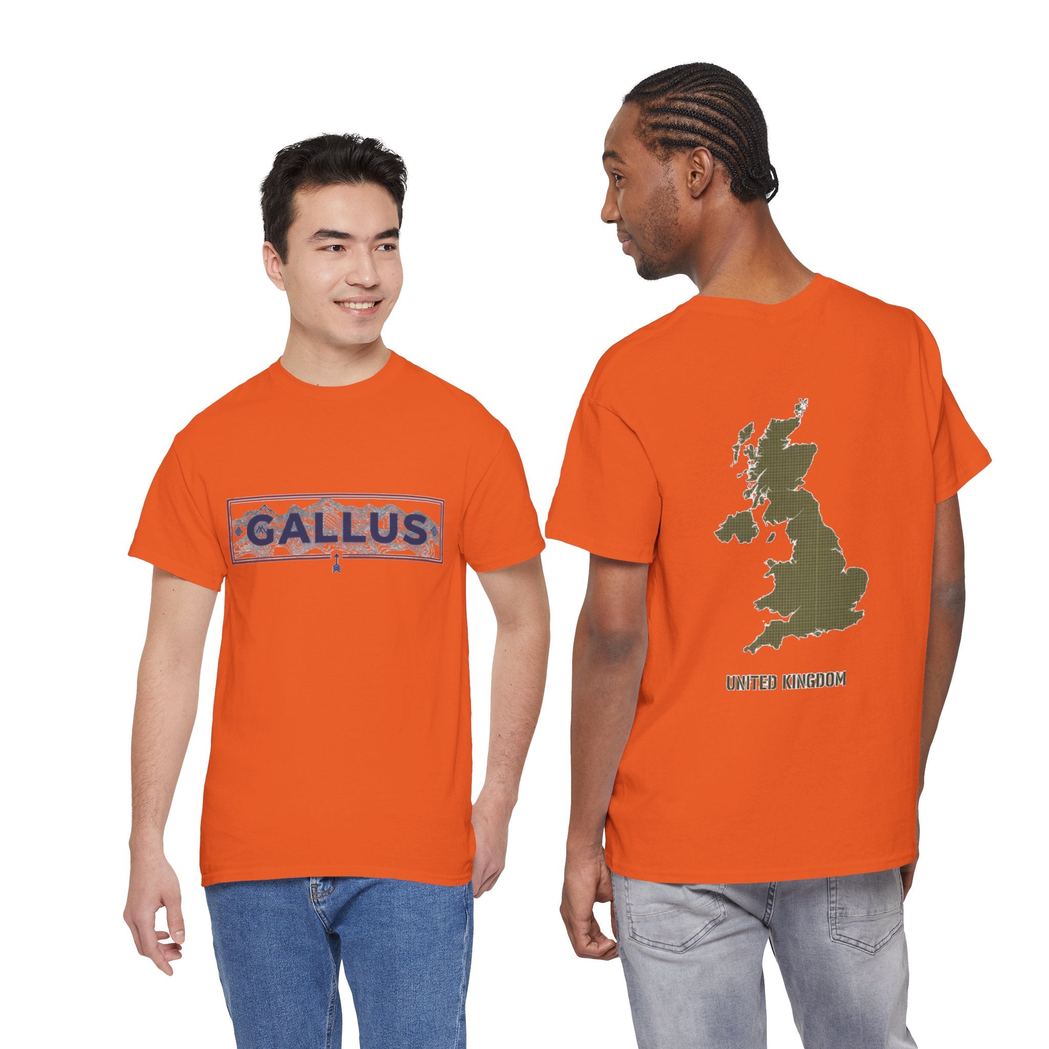 United Kingdom Map Tee — "GALLUS" Streetwear Graphic T-Shirt