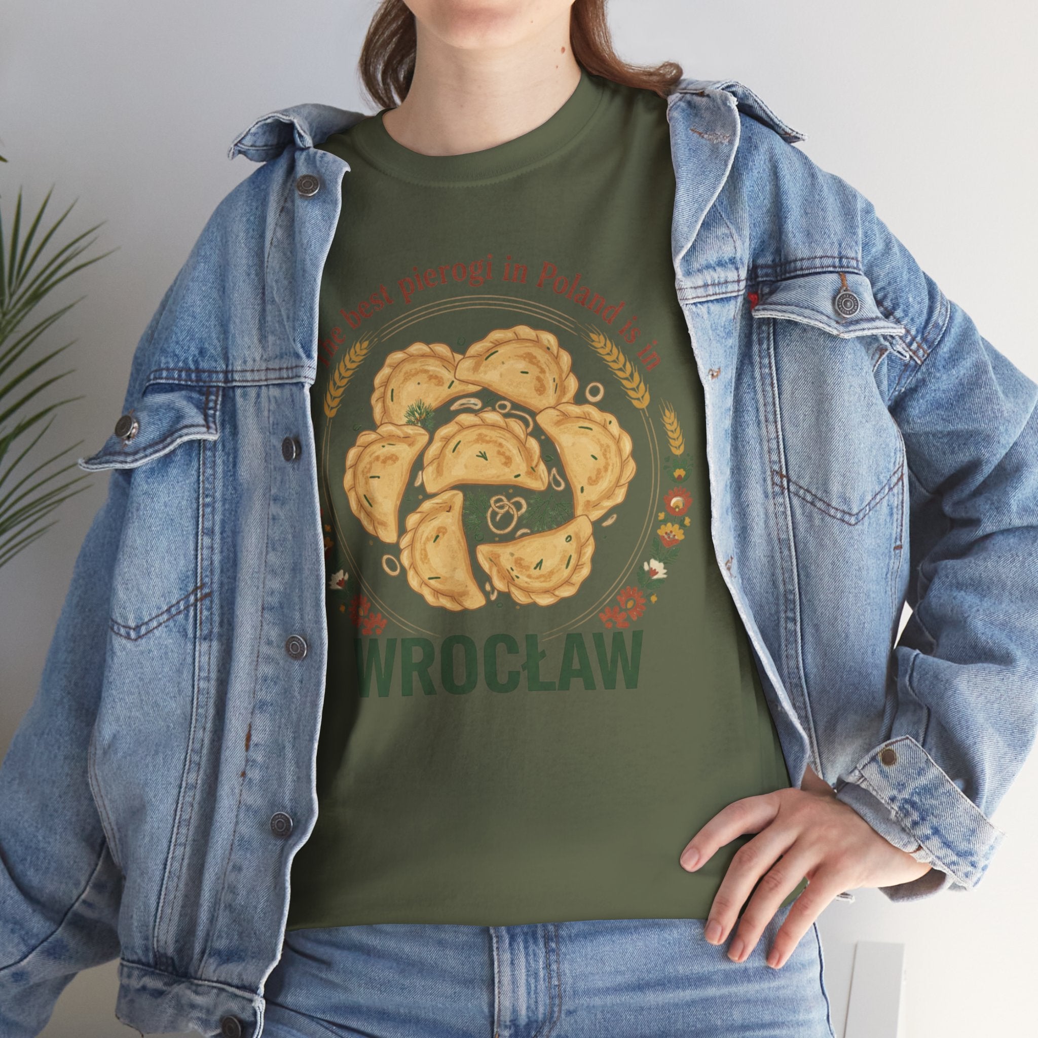 Wrocław Pierogi T-Shirt — "The best pierogi in Poland is in" Polish Food Tee