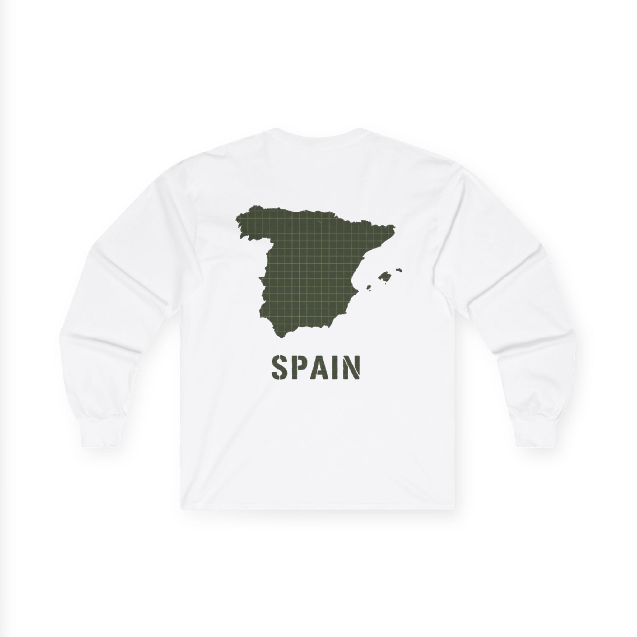 Spain Map Long Sleeve Tee — Gallus Logo Travel Shirt