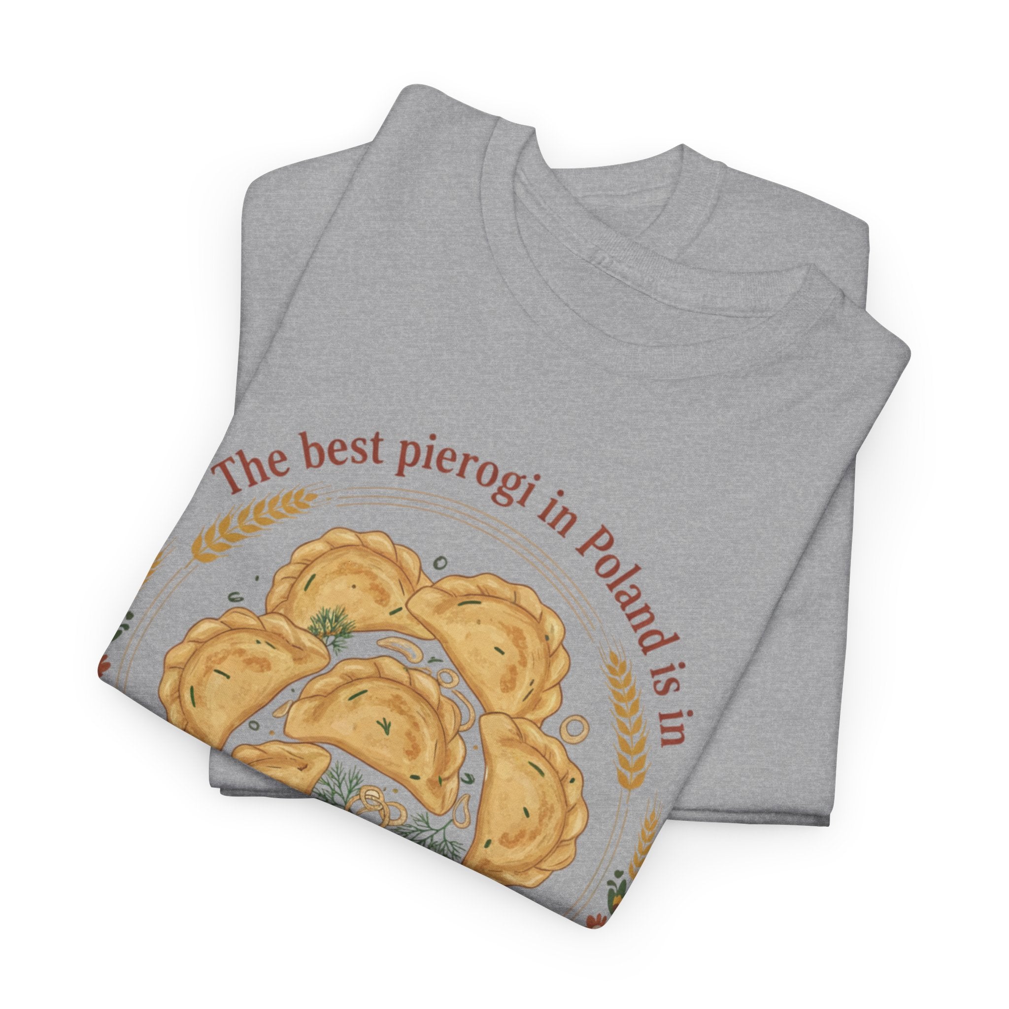 Kraków Pierogi Graphic Tee — "The best pierogi in Poland is in KRAKÓW" T-Shirt