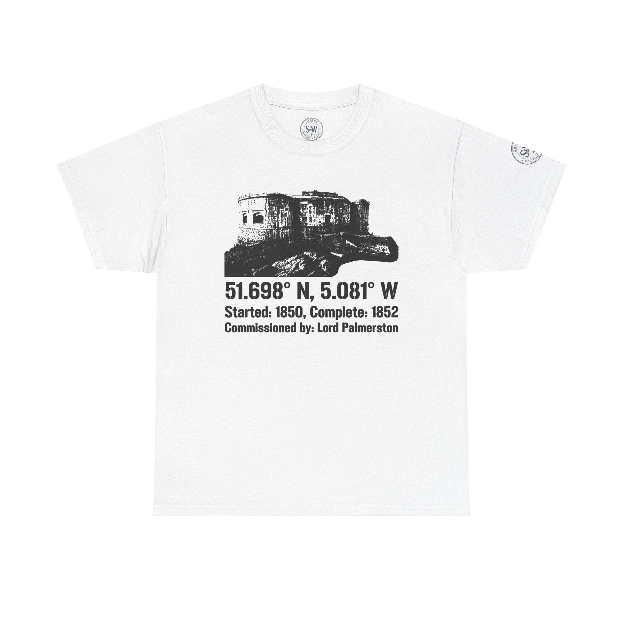 Stack Rock Fort T‑Shirt — Scenic Coastal Landmark Tee