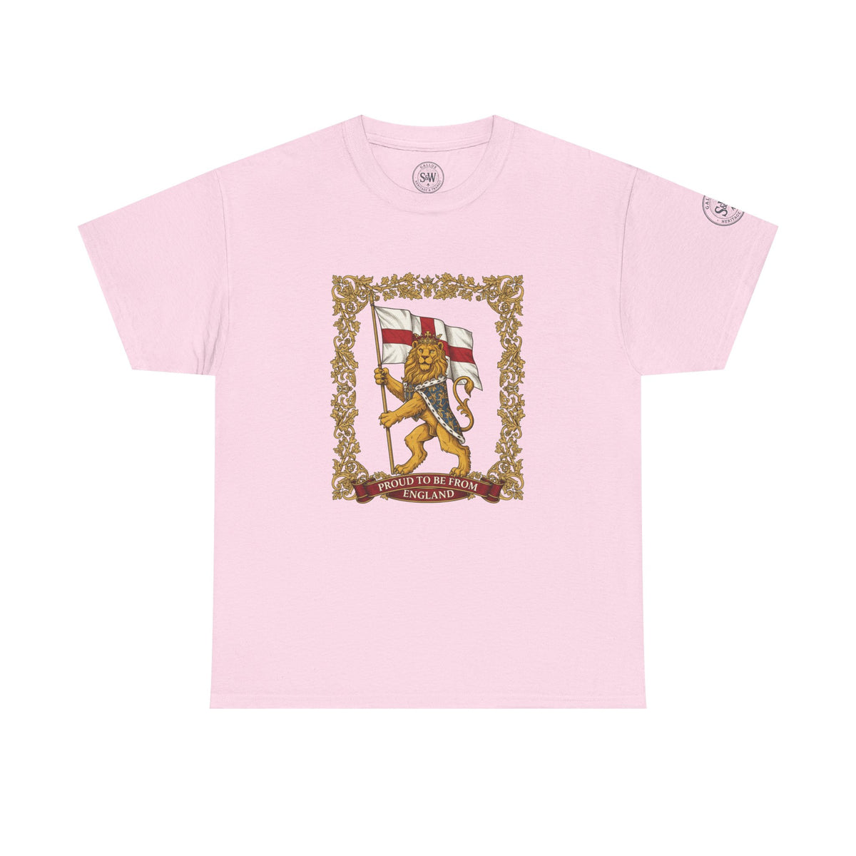 England Lion Flag T-Shirt — Heraldic Lion & St George Graphic Tee — product image 11