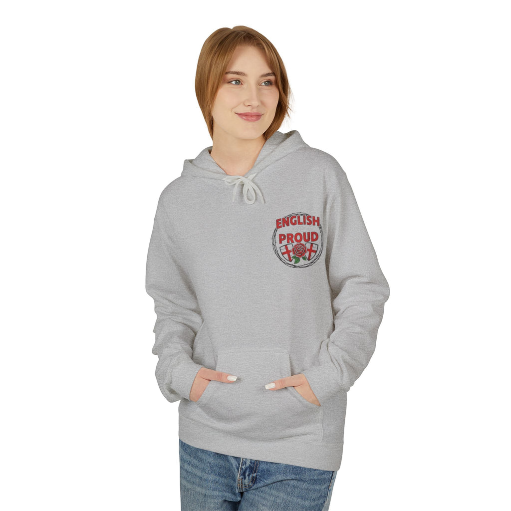 England Rose Hoodie – Classic Red Rose Emblem Sweatshirt
