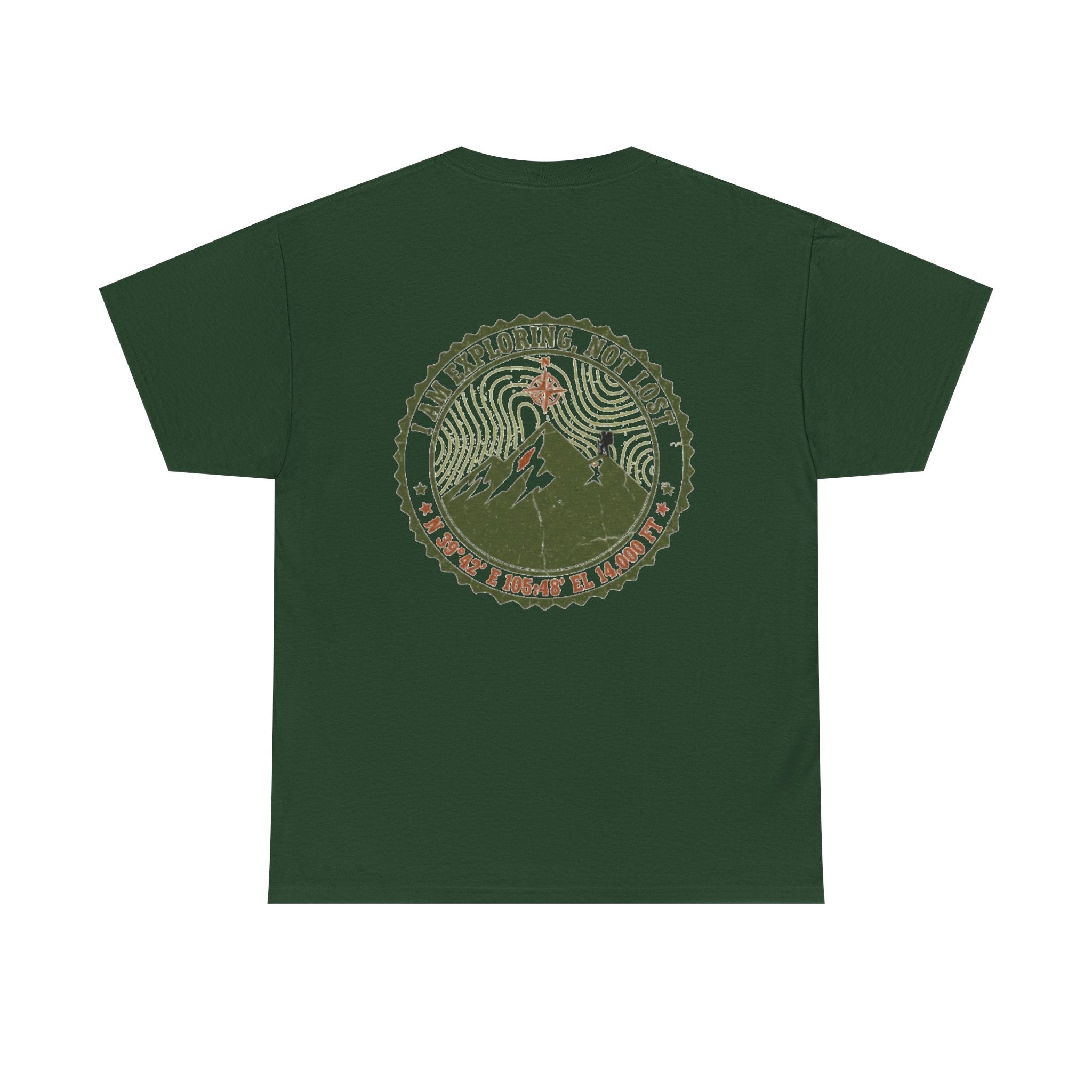 Adventure Mountain Tee – "I Am Exploring, Not Lost" Graphic T-Shirt