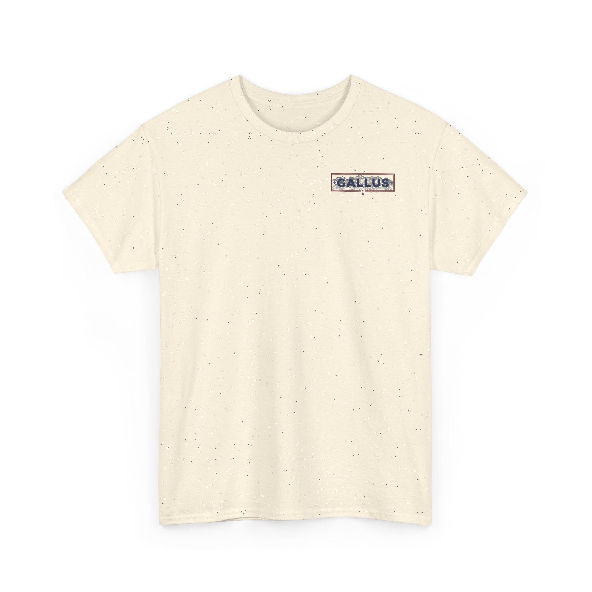Gallus Logo T-Shirt — Minimal Retro Chest & Back Graphic Tee