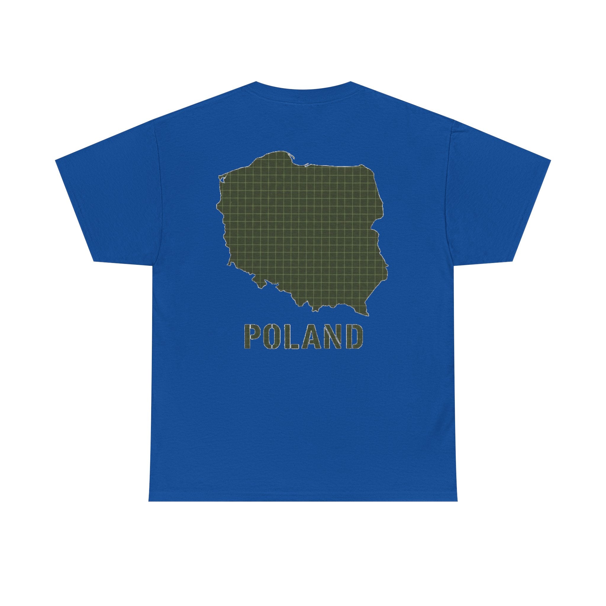 Poland Map Tee — Military Grid Map Graphic T-Shirt