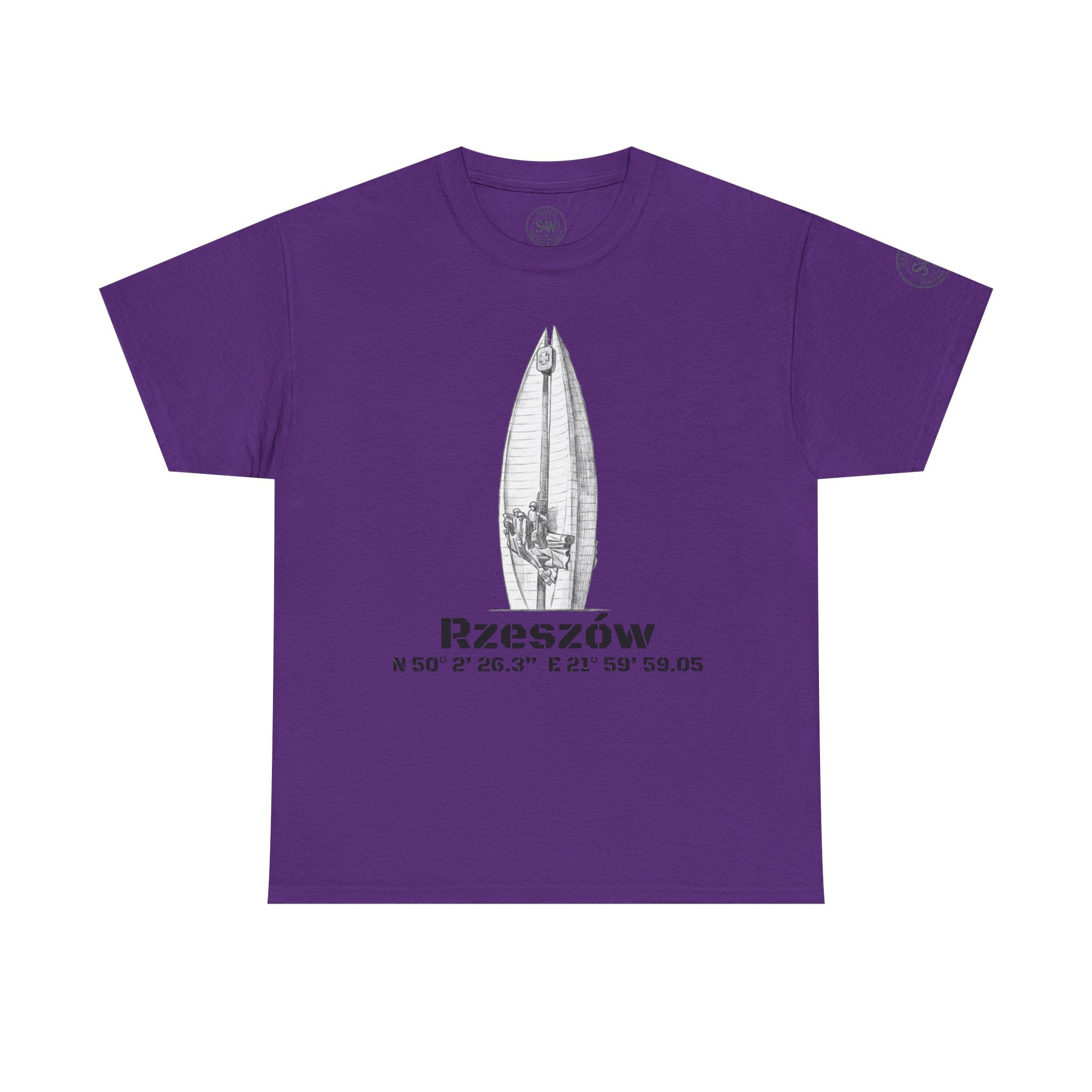 Rzeszów Coordinates T‑Shirt — City Landmark  Sketch Tee