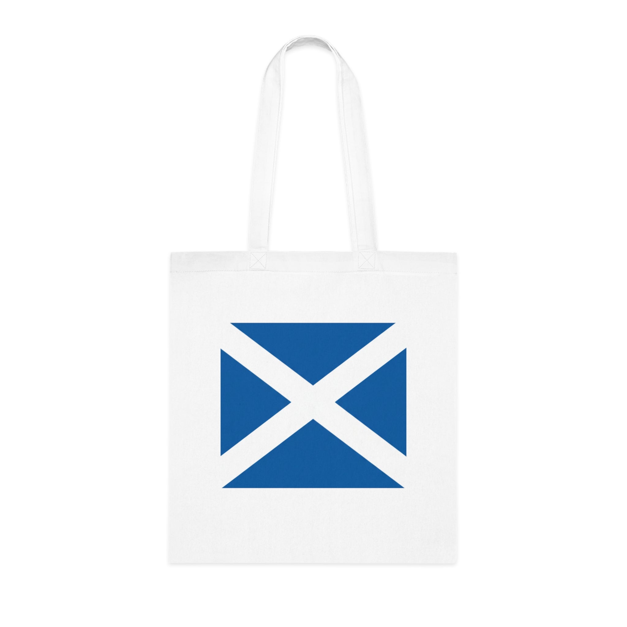 Scottish Saltire Cotton Tote Bag — Scotland Flag Eco Shopper