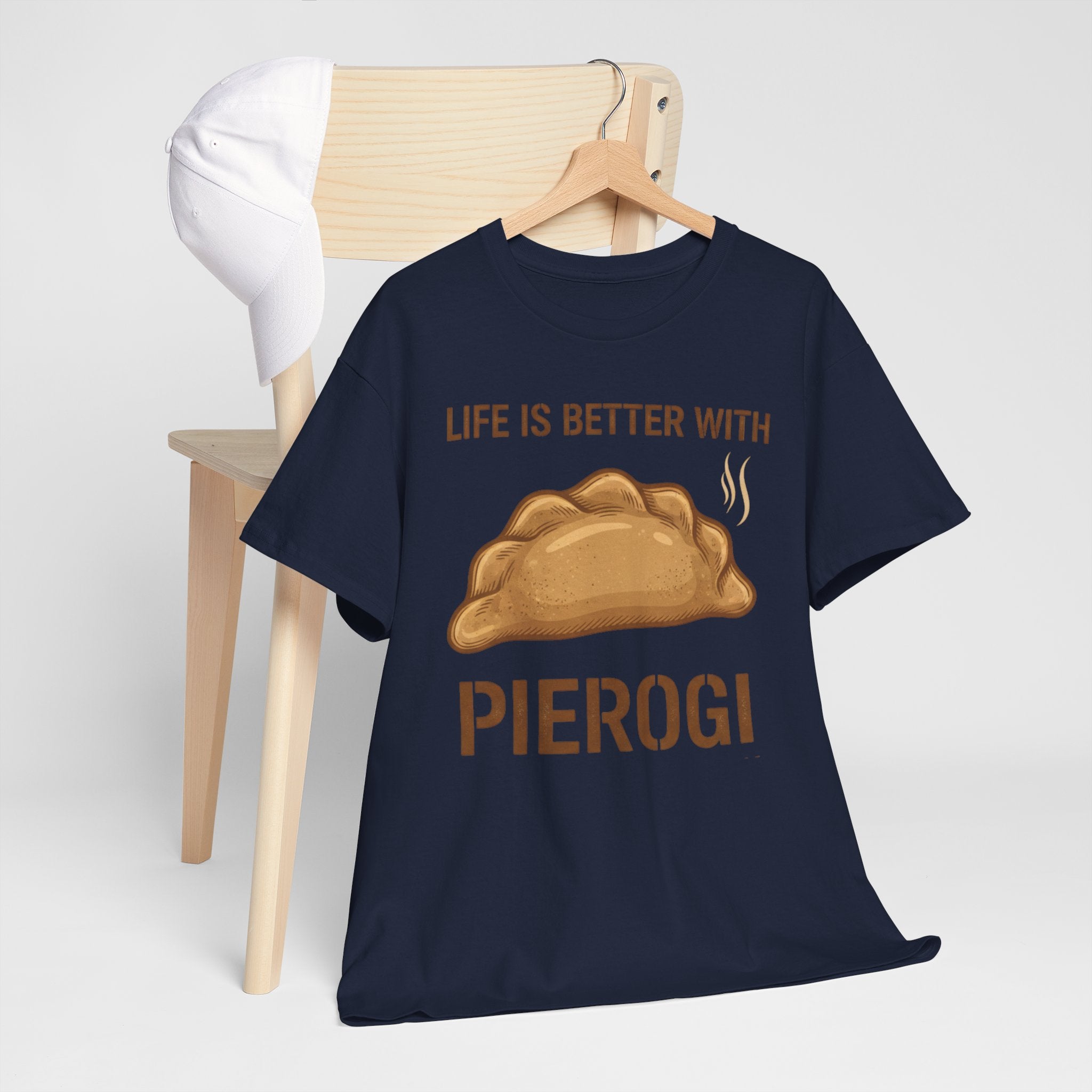 Pierogi T-Shirt — "Life Is Better With Pierogi" Funny Foodie Tee