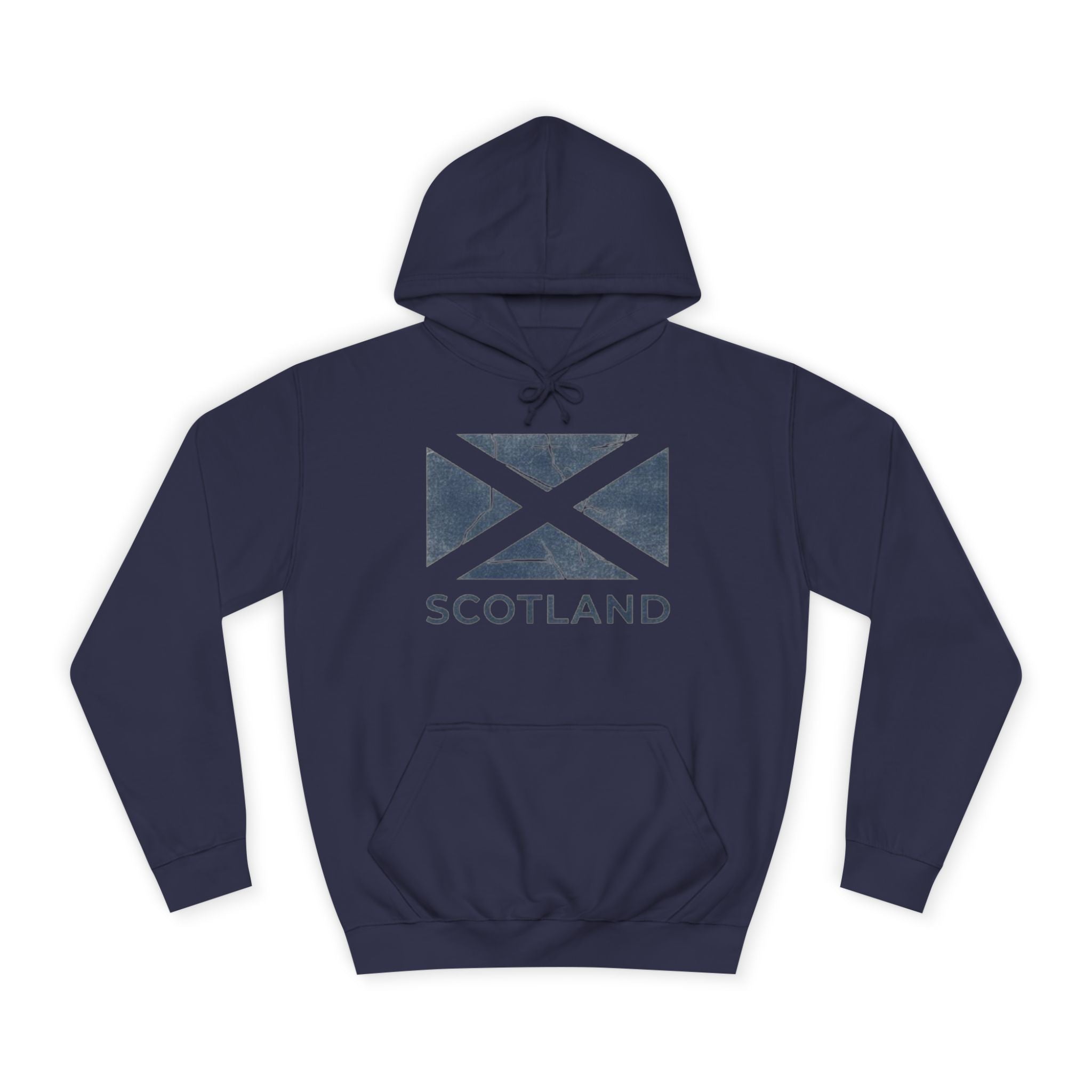 Scotland Saltire Hoodie – Distressed Flag College Pullover