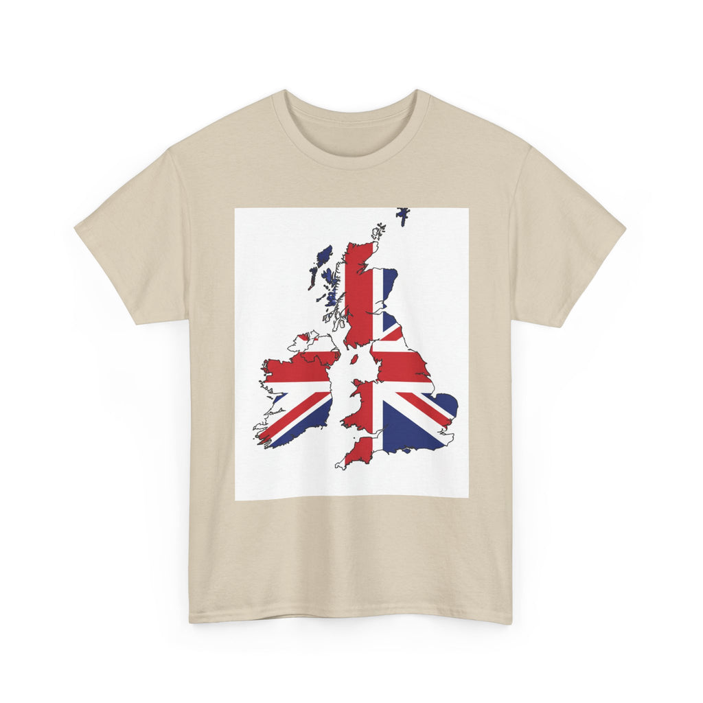 UK Map Flag T-Shirt — British Union Jack Graphic Tee