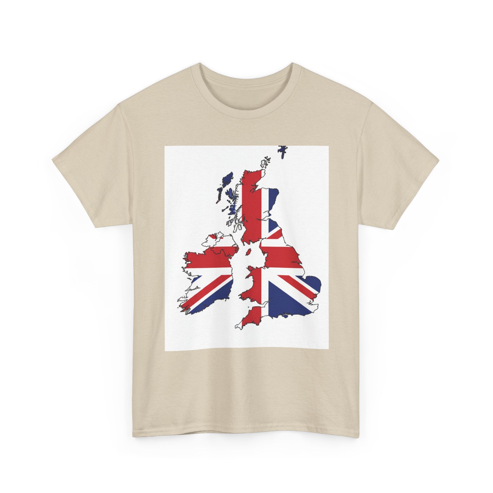 UK Map Flag T-Shirt — British Union Jack Graphic Tee