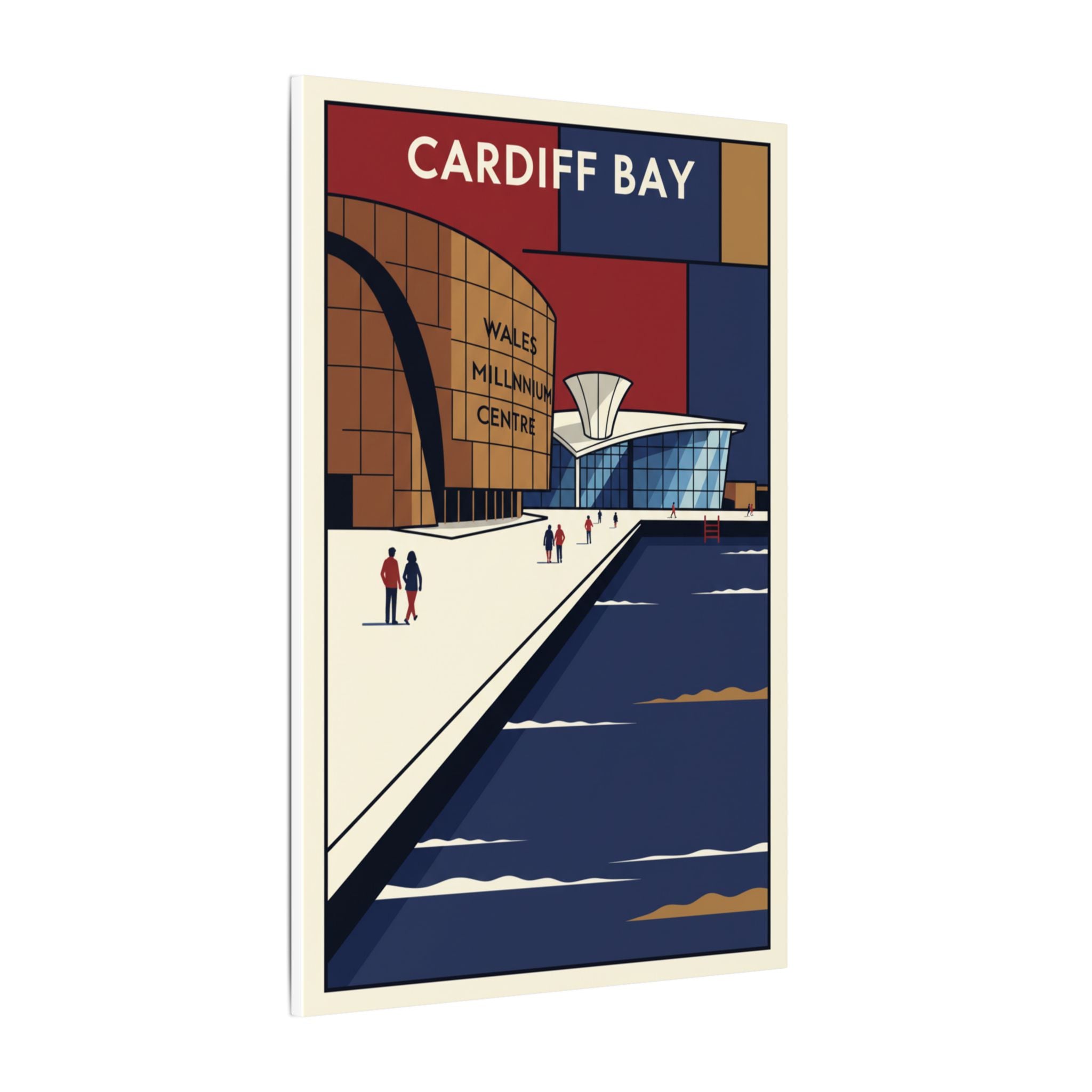 Cardiff bay Millennium centre Travel Poster Canvas