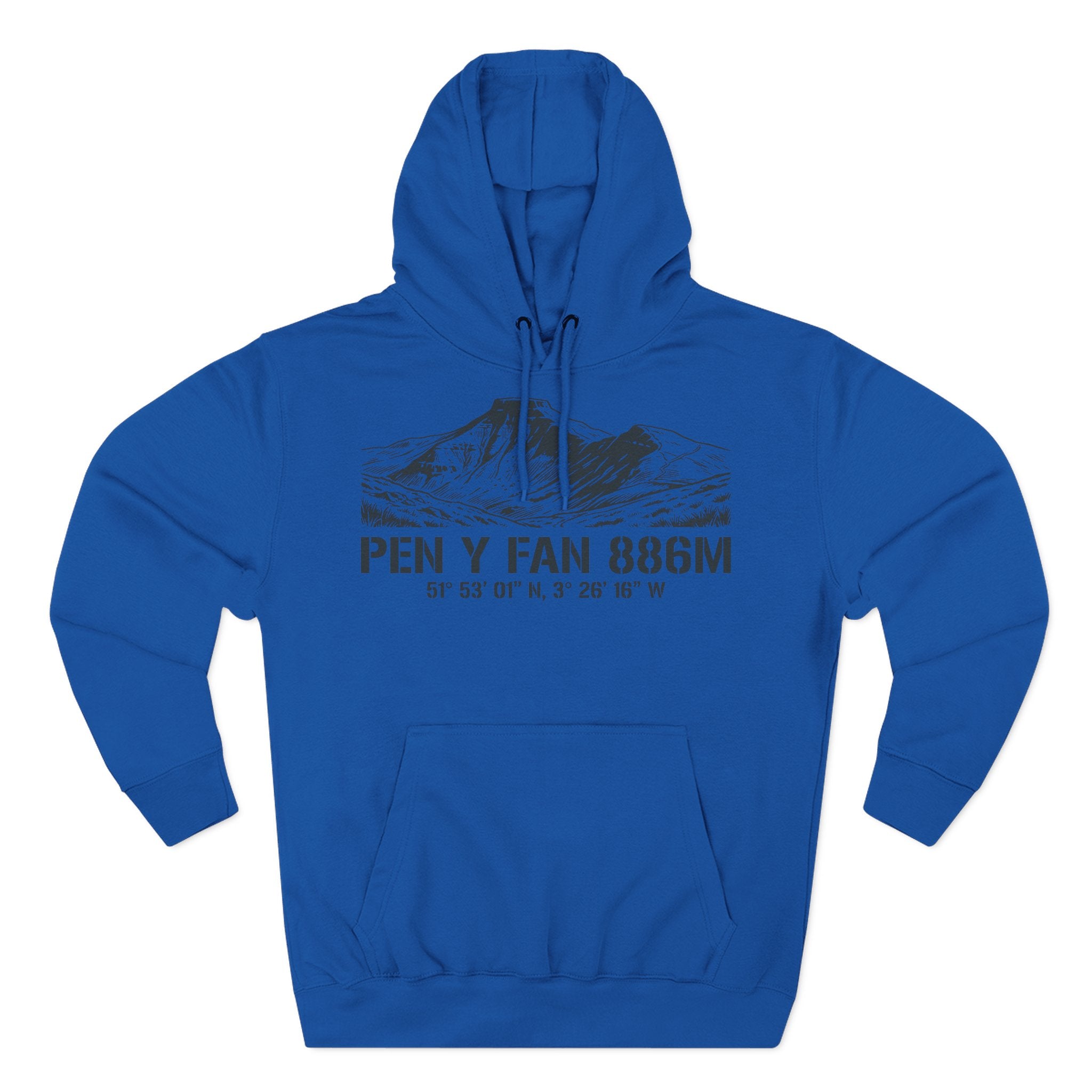 Pen y Fan 886m Coordinates Hoodie