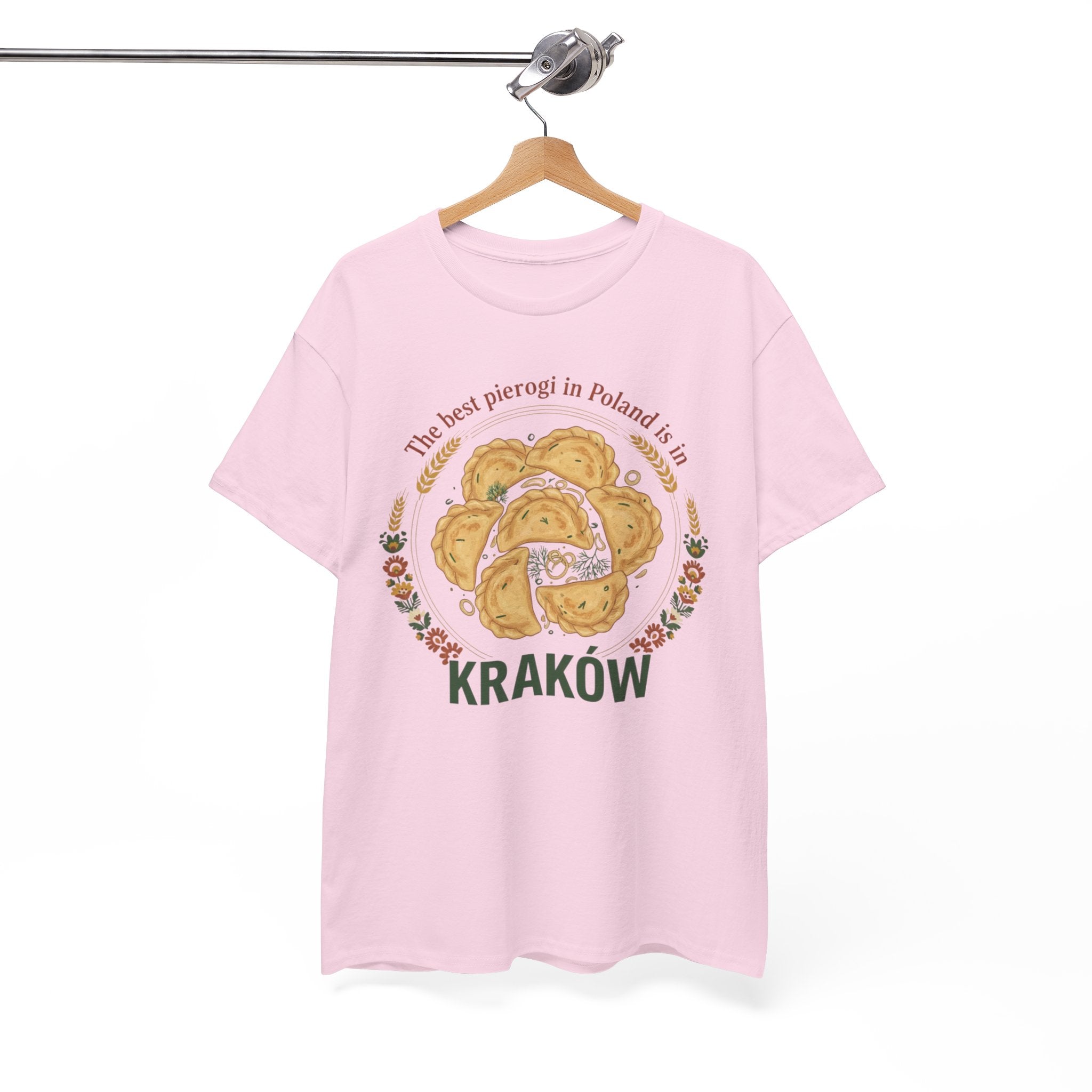 Kraków Pierogi Graphic Tee — "The best pierogi in Poland is in KRAKÓW" T-Shirt