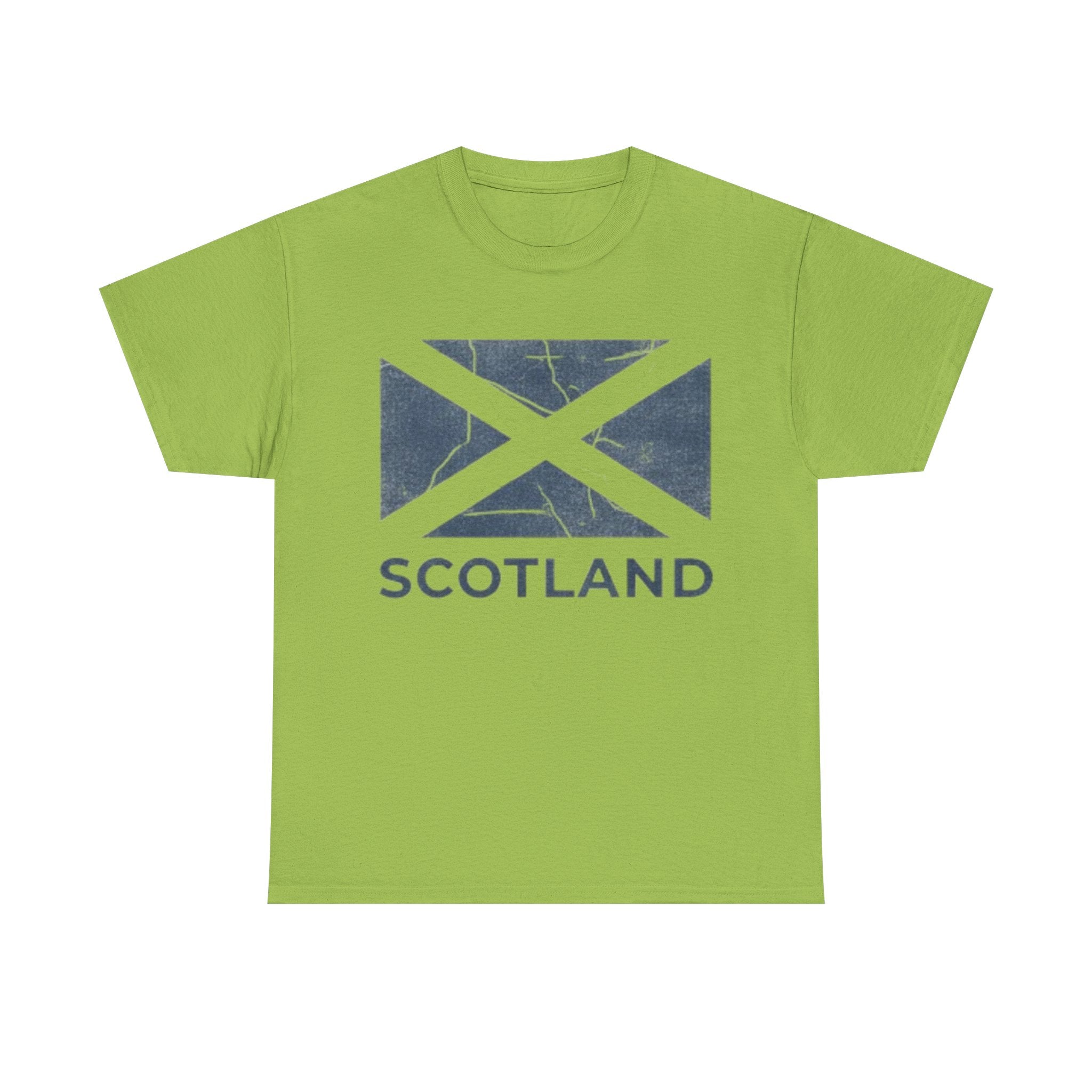Scotland Flag T‑Shirt — Distressed Saltire Tee