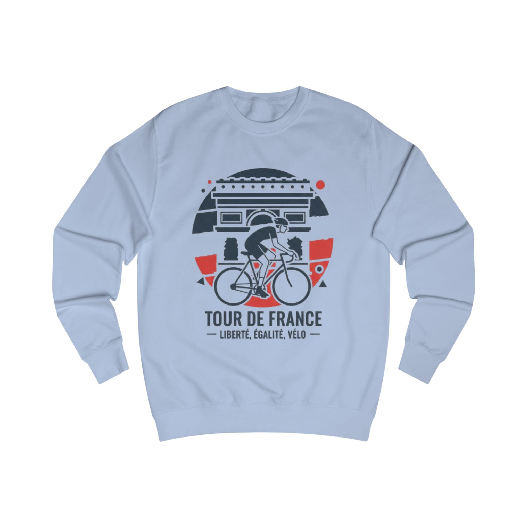 Tour de France Sweatshirt — Liberté, Égalité, Vélo Cycling Crewneck