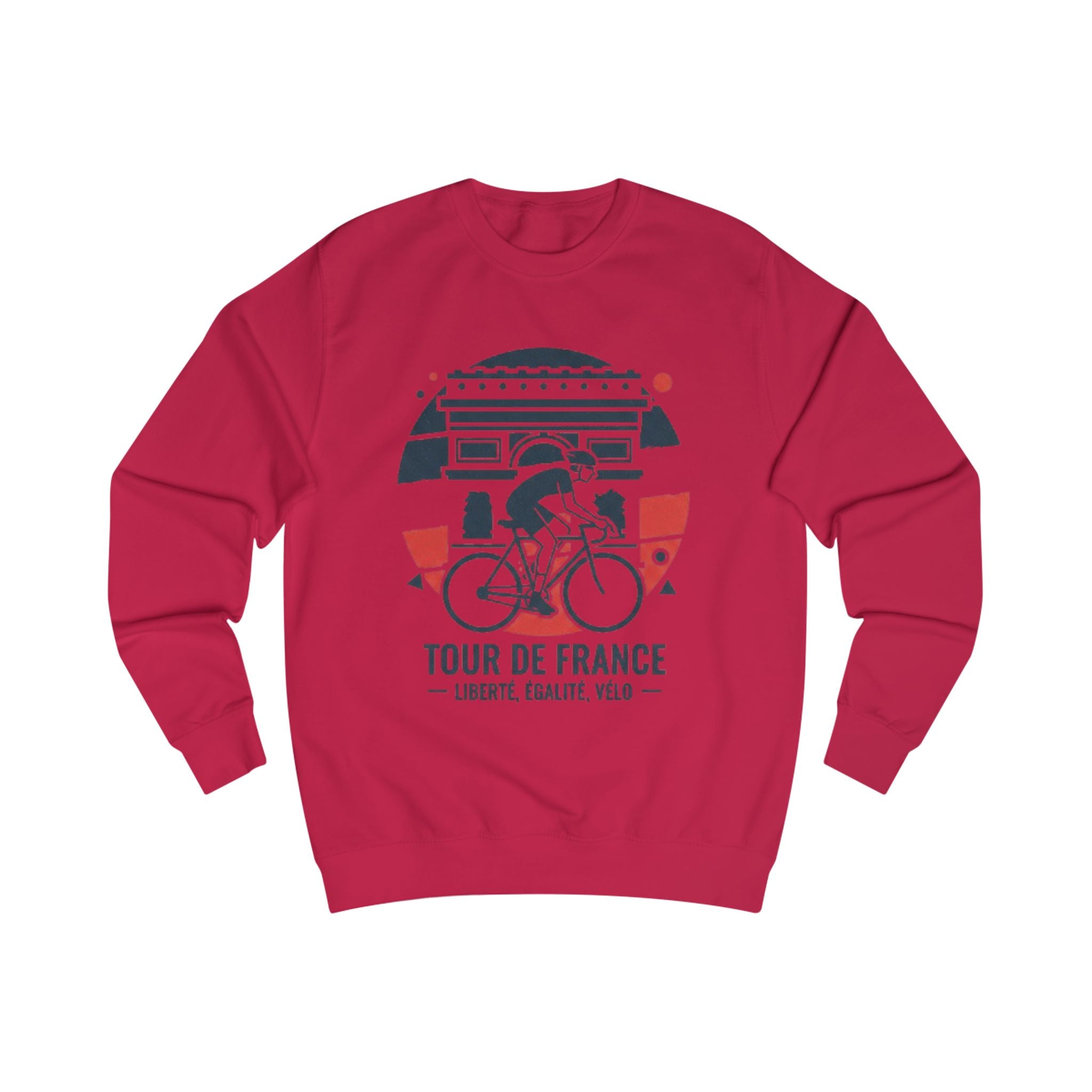 Tour de France Sweatshirt — Liberté, Égalité, Vélo Cycling Crewneck