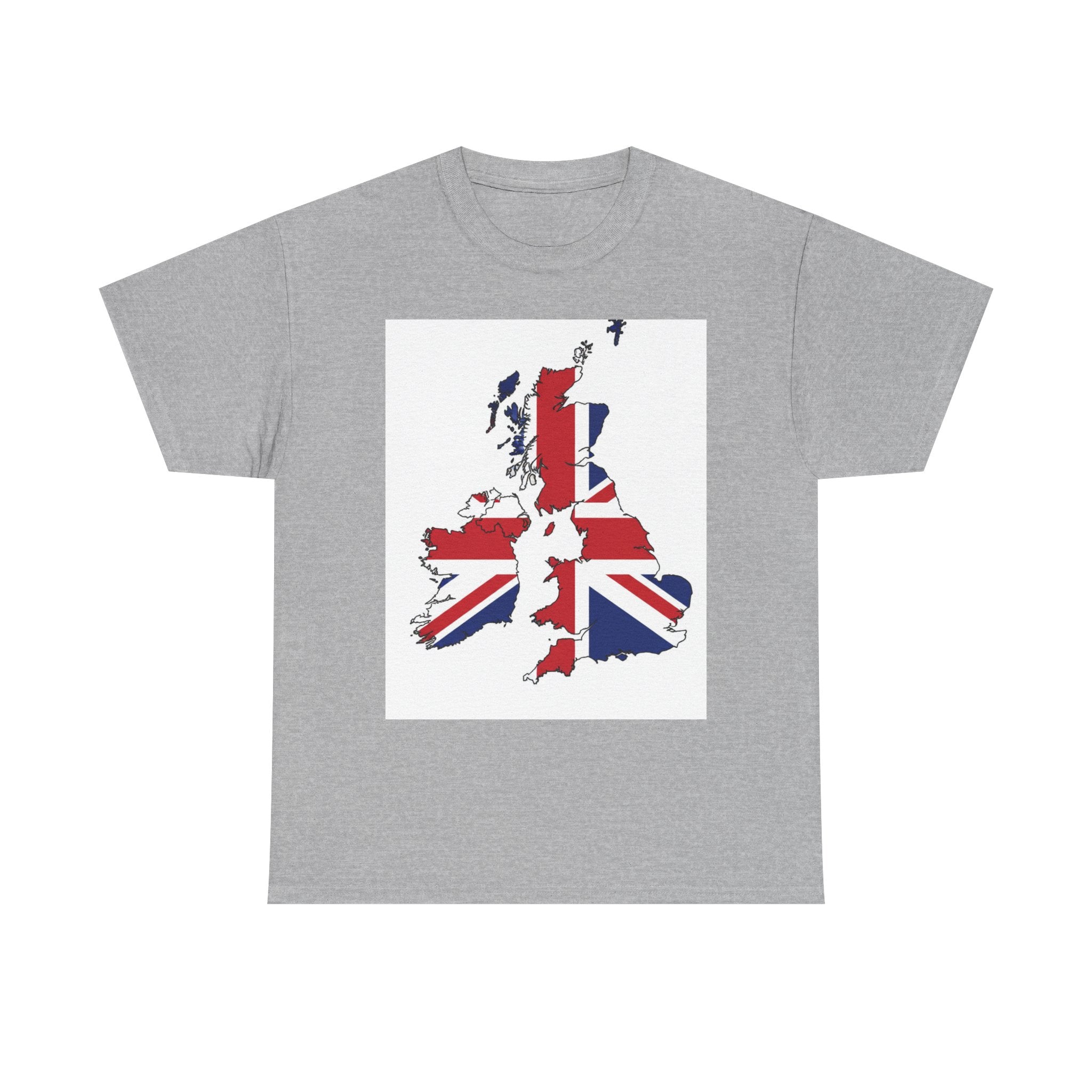 UK Map Flag T-Shirt — British Union Jack Graphic Tee