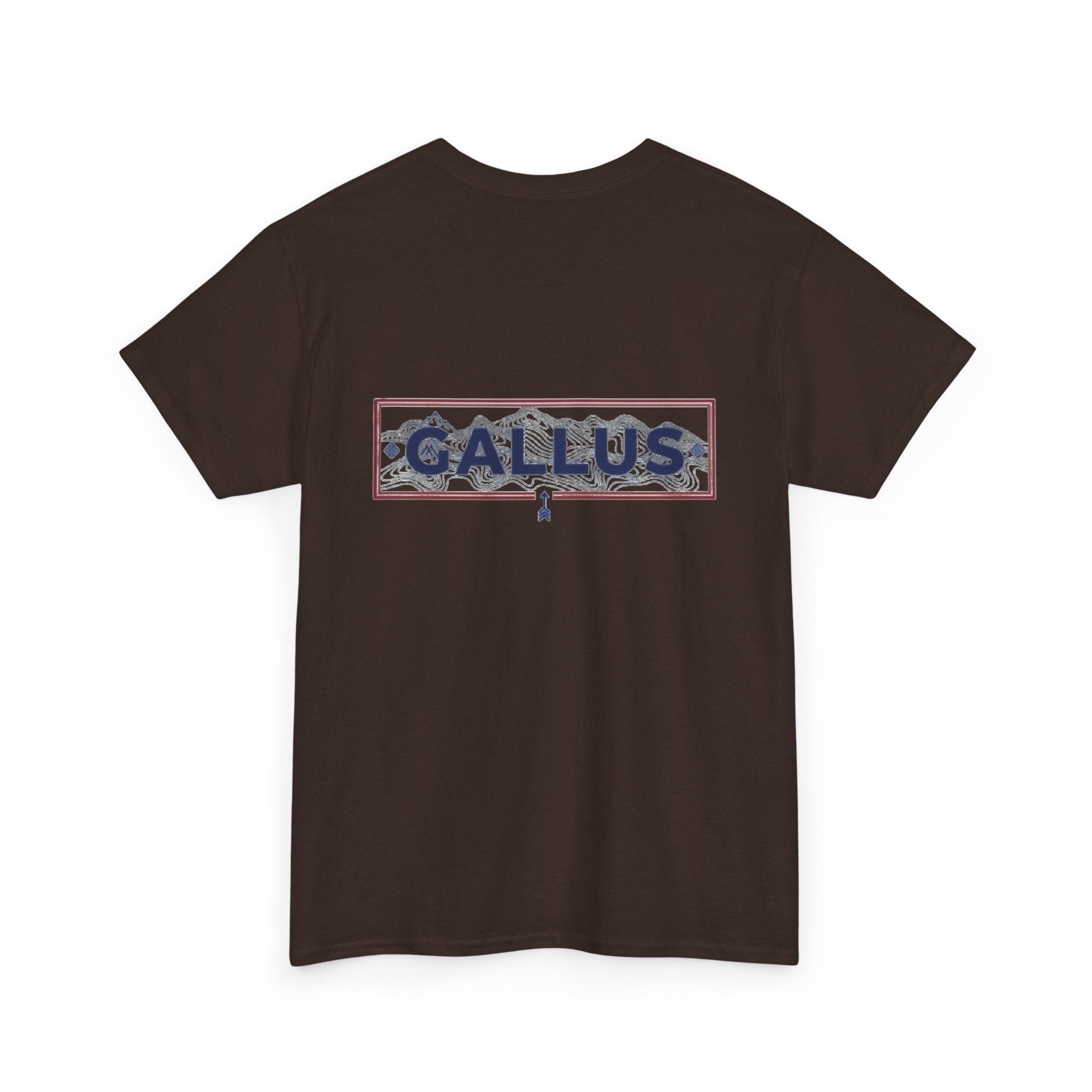 Gallus Logo T-Shirt — Minimal Retro Chest & Back Graphic Tee