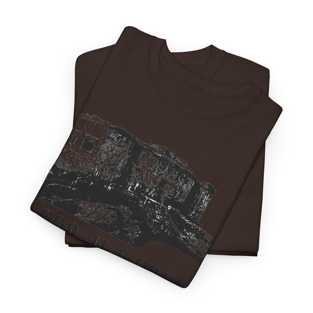Stack Rock Fort T‑Shirt — Coastal Landmark Graphic Tee