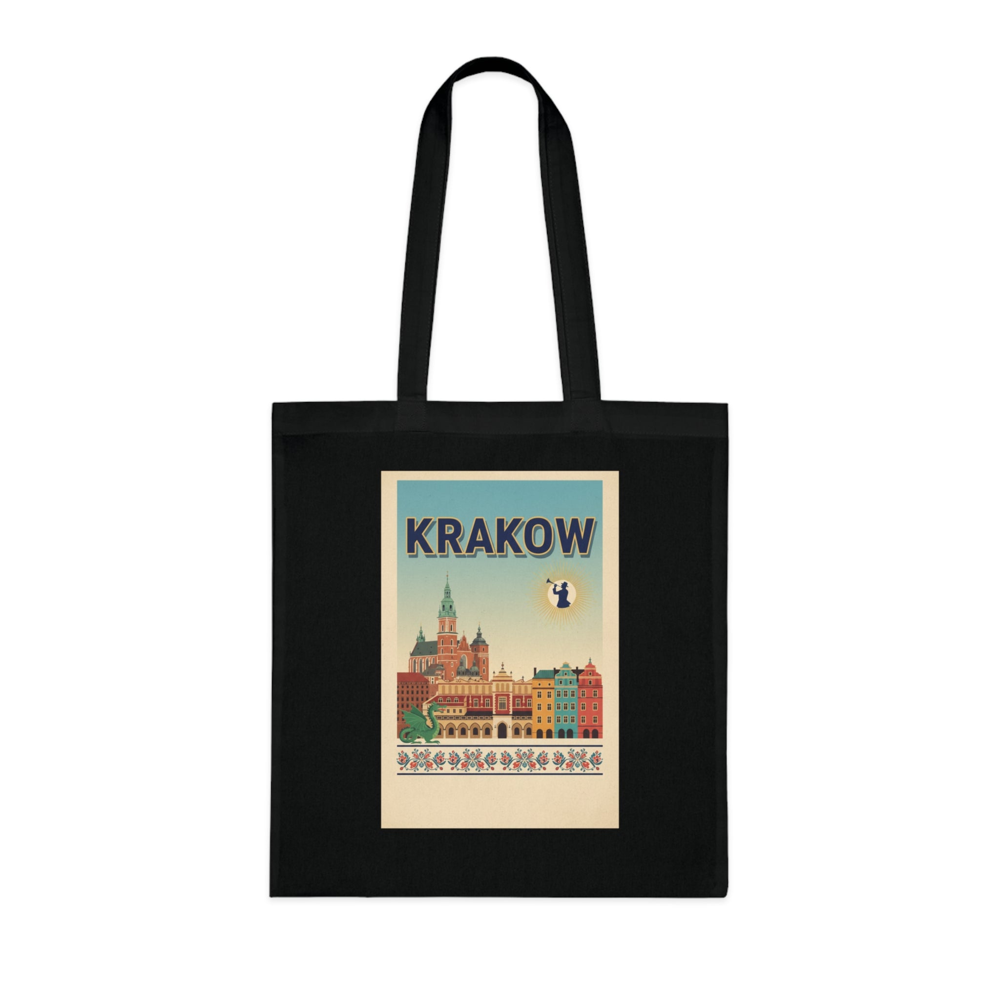 Krakow Vintage Travel Cotton Tote