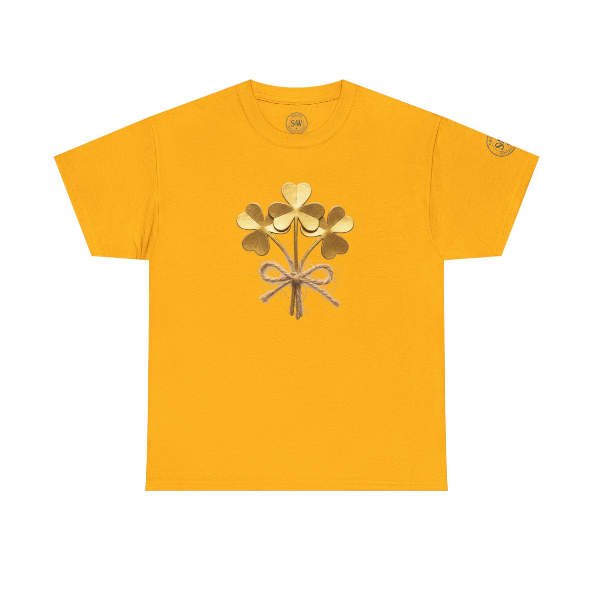 Shamrock Bouquet T-Shirt — Irish Clover Heritage Tee — product image 5