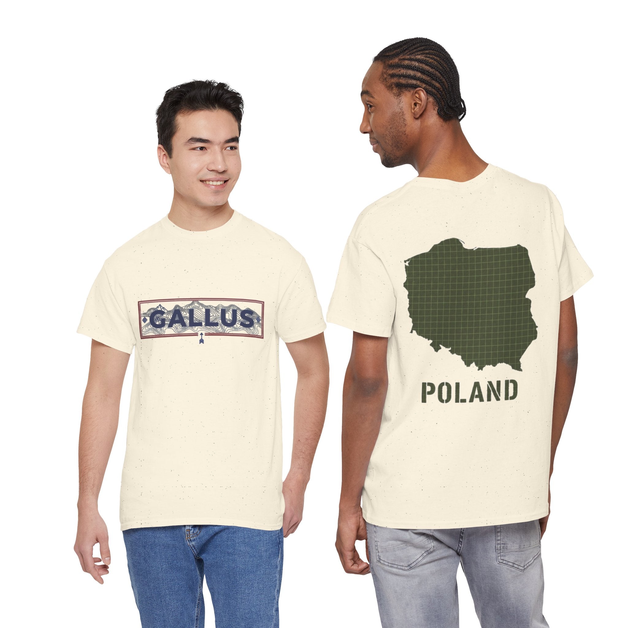 Poland Map T-Shirt — Gallus Logo Military-Style Polish Pride Tee