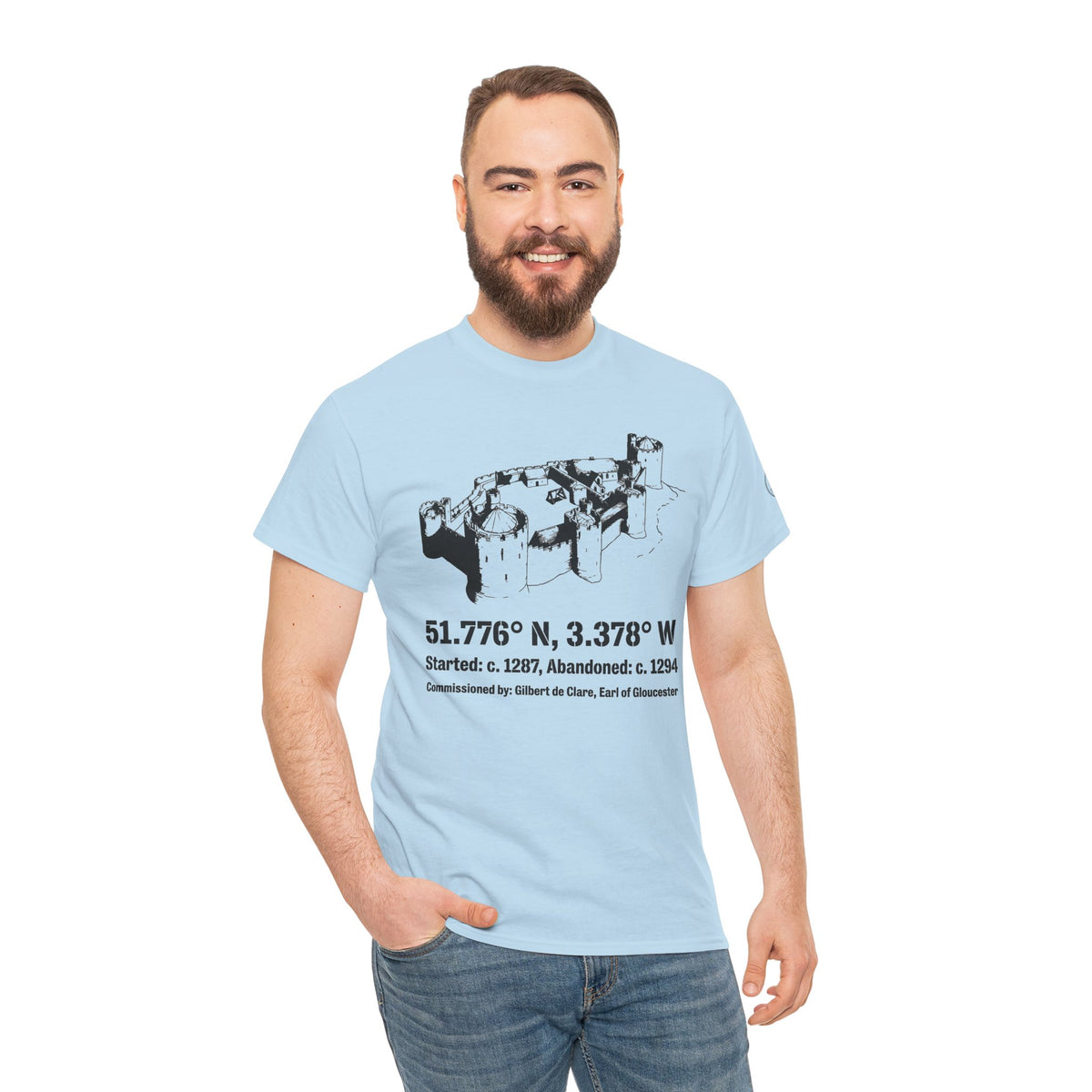 Morlais Castle Wales T-Shirt — Historic Welsh Ruins Tee — product image 11