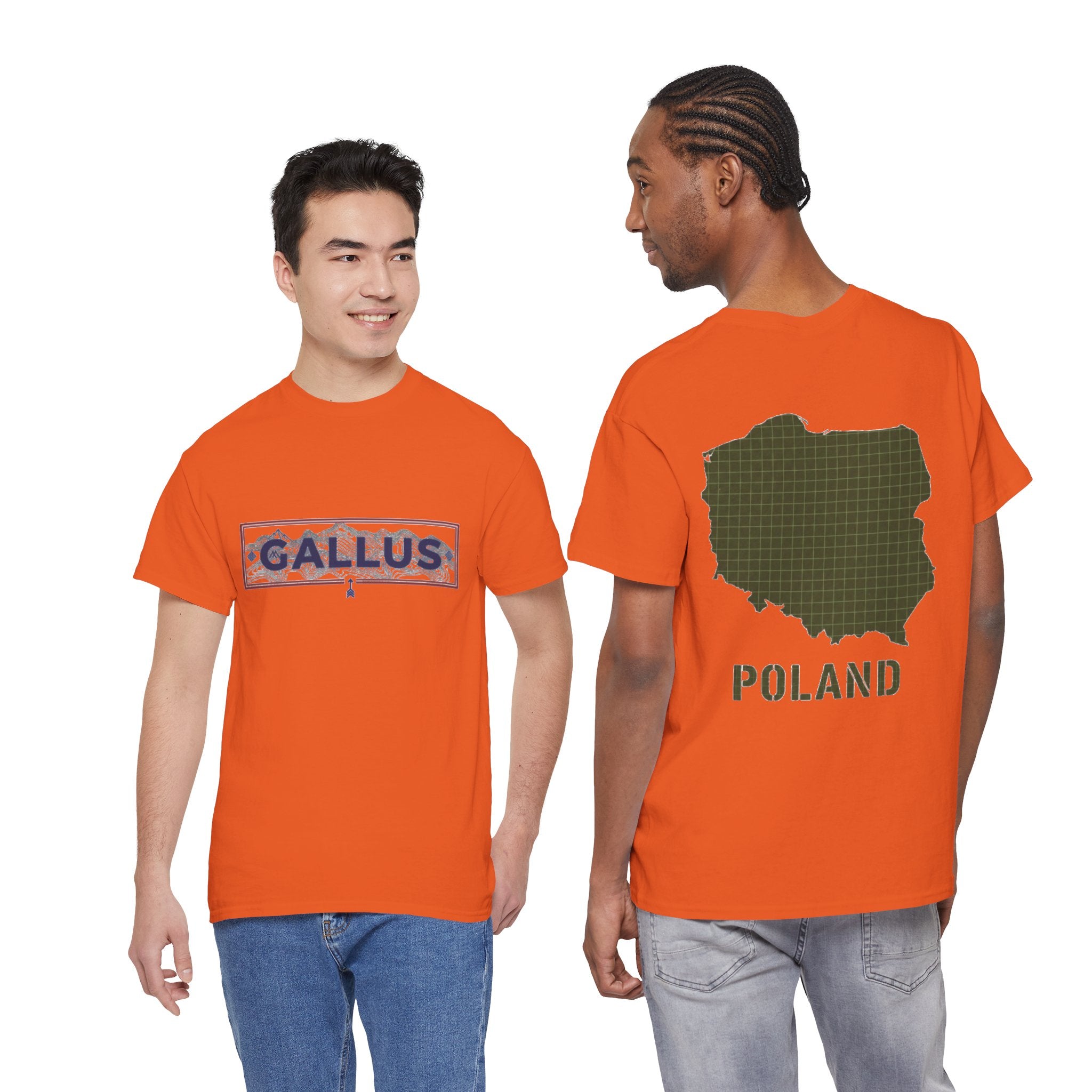 Poland Map T-Shirt — Gallus Logo Military-Style Polish Pride Tee