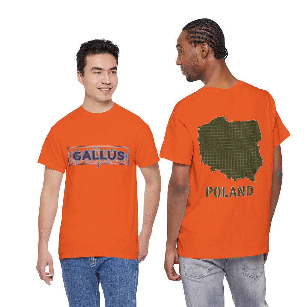 Poland Map T-Shirt — Gallus Logo Military-Style Polish Pride Tee